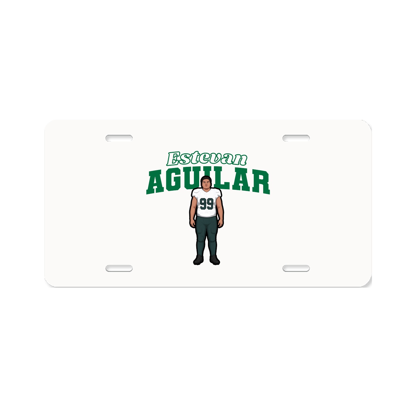License Plate — Name Arch in Classic