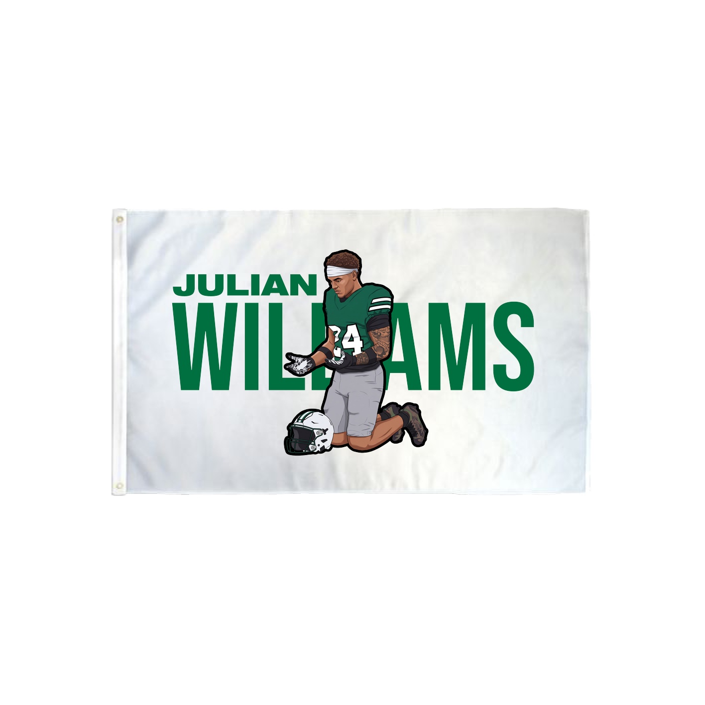 3x5 Flag — Player Name in Classic