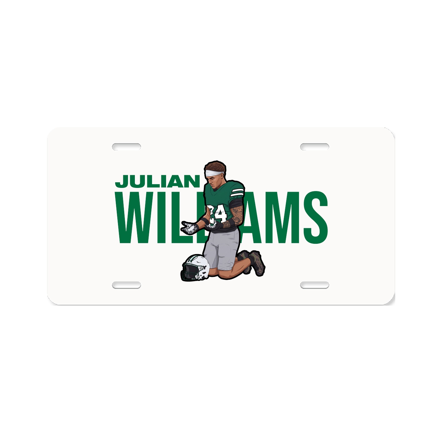 License Plate — Player Name in Classic