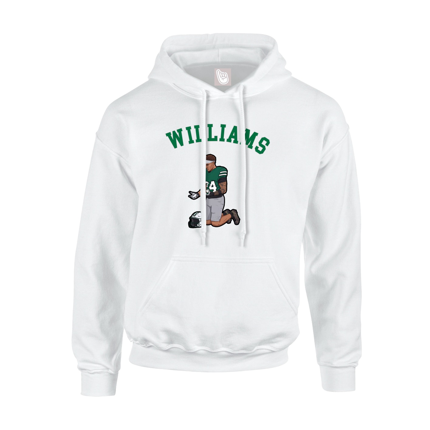 Hoodie — Shirsey Arch in White