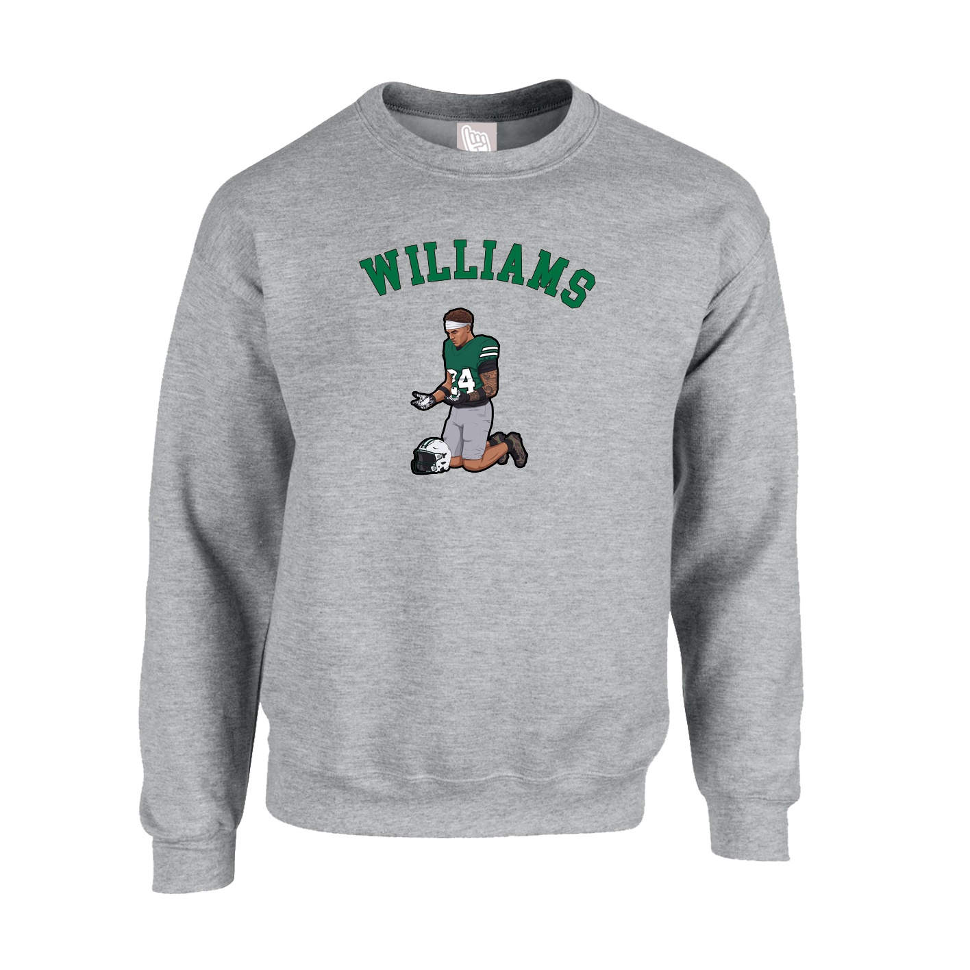 Fleece Crew — Shirsey Arch in Grey
