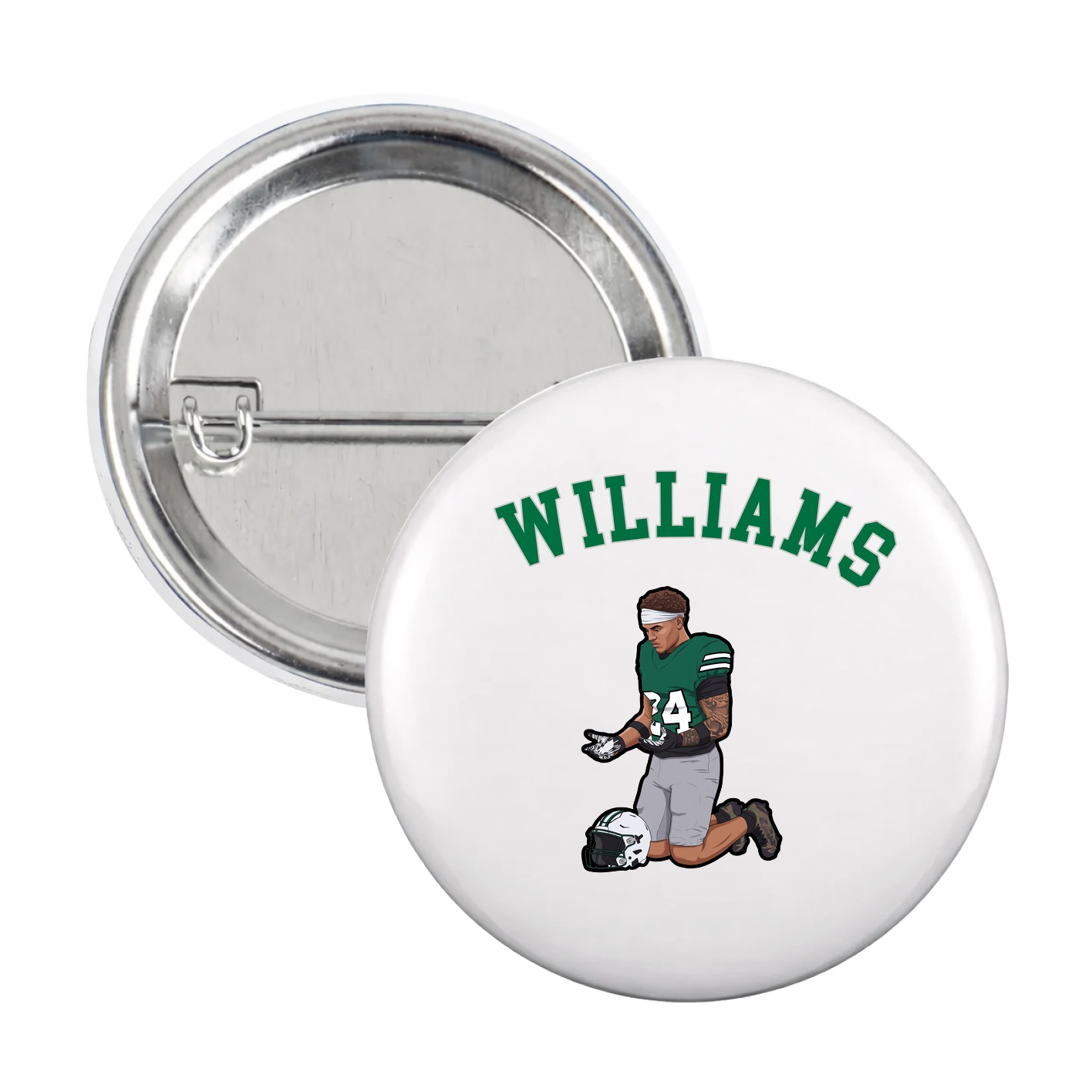 Game Day Button — Shirsey Arch in White