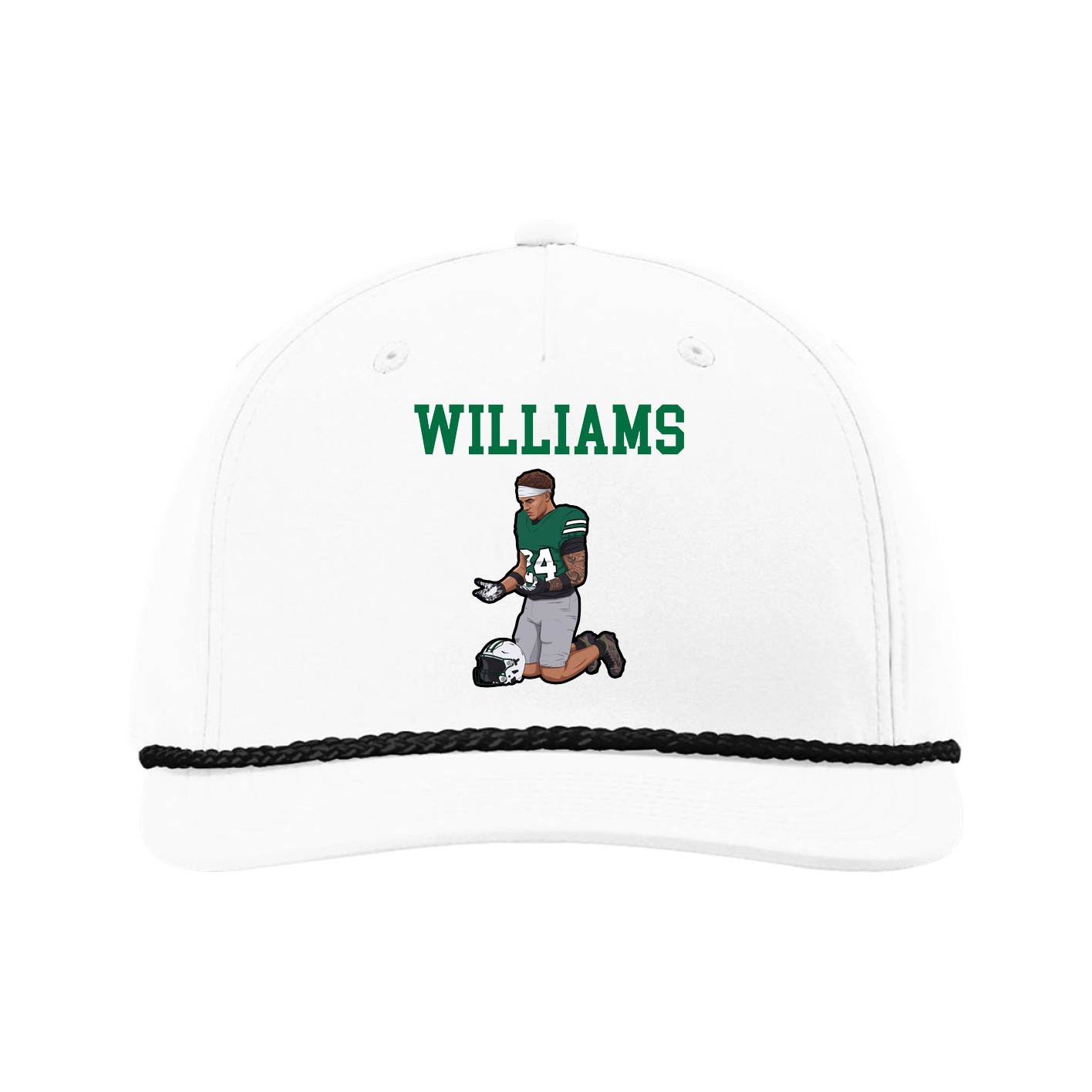 Five-Panel Classic Rope Cap — Shirsey in White