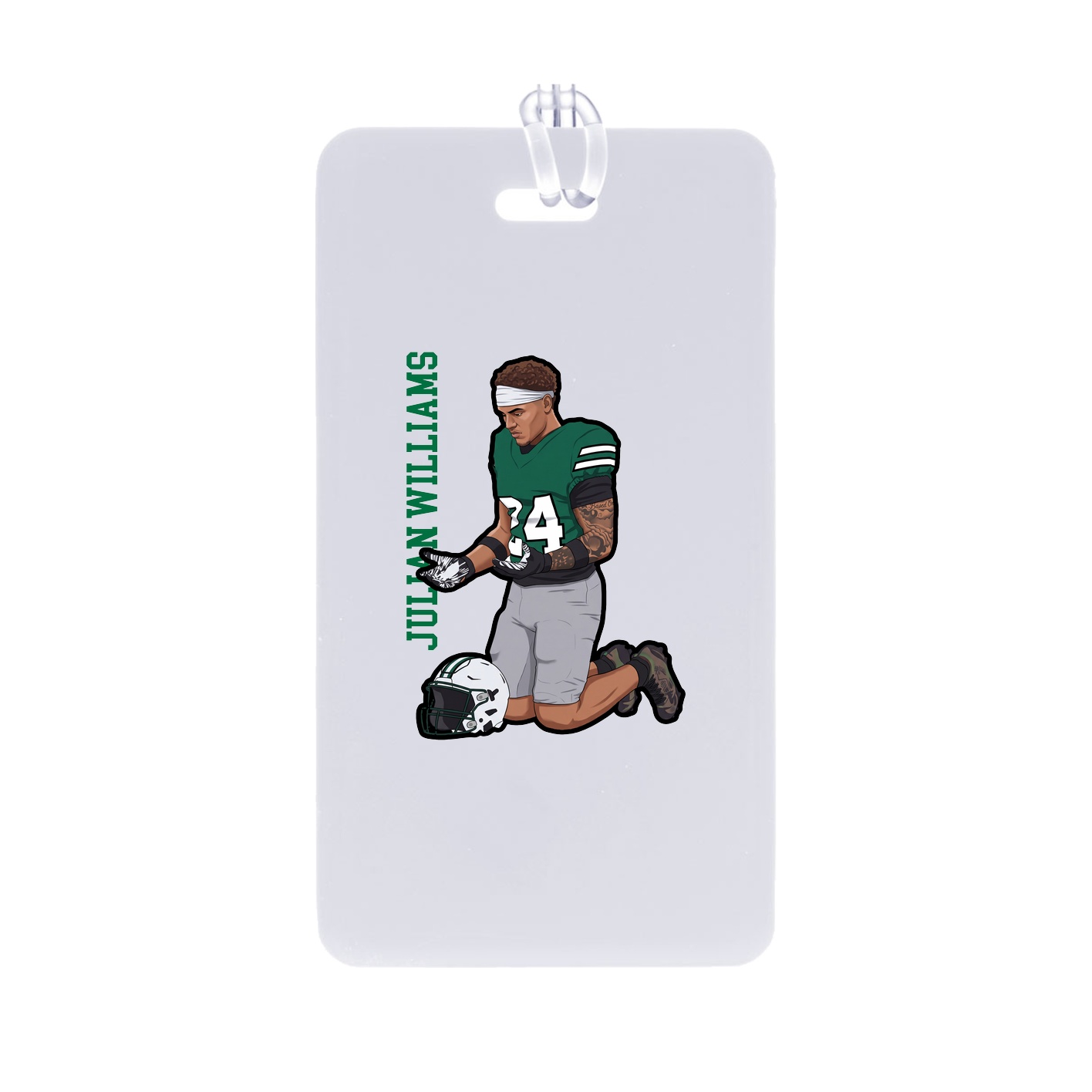 Bag Tag — Name Vertical in Classic