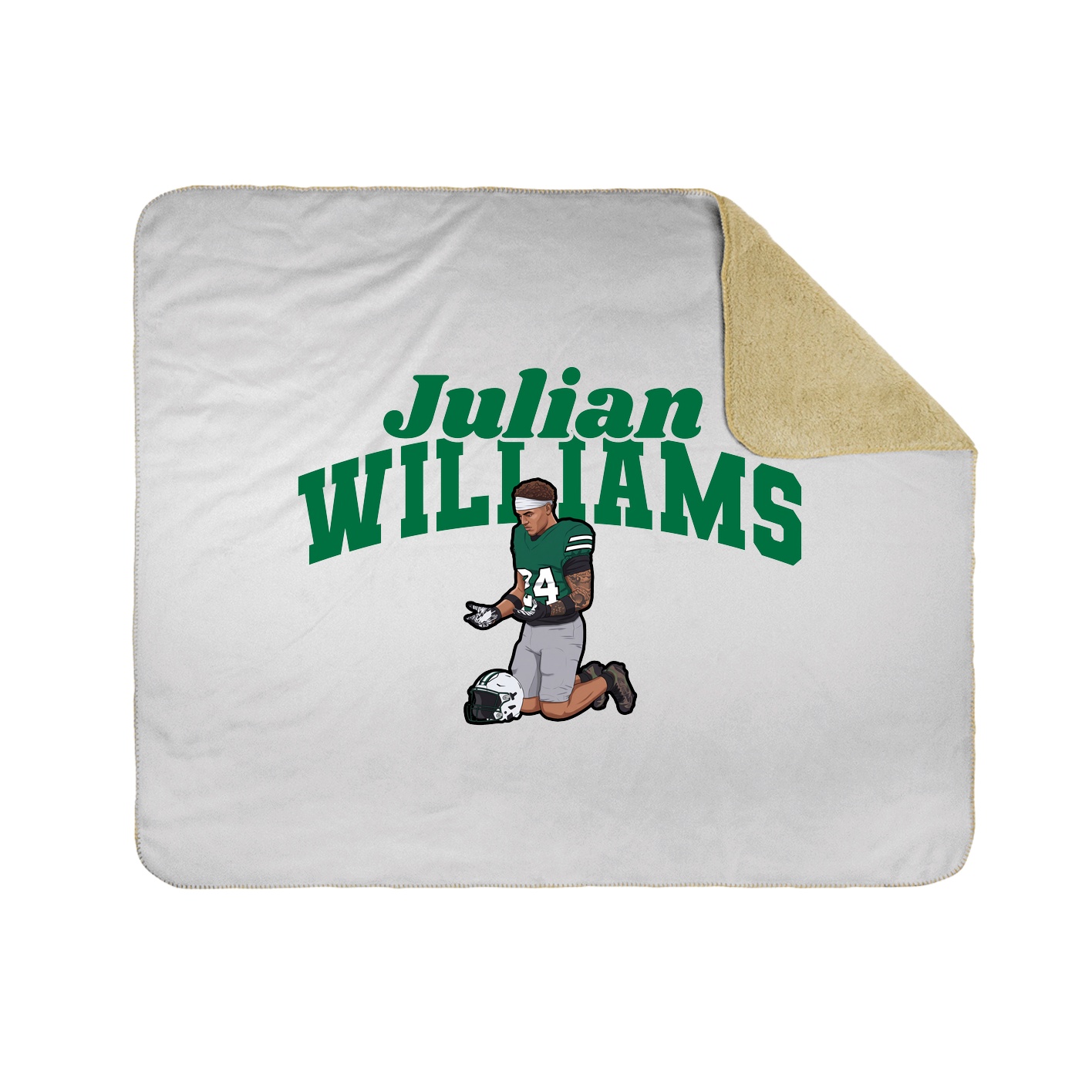 Throw Blanket — Signature Arch in White