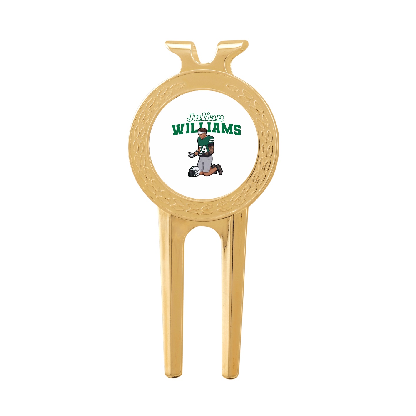 Divot Tool with Ball Marker — Name Arch in Classic