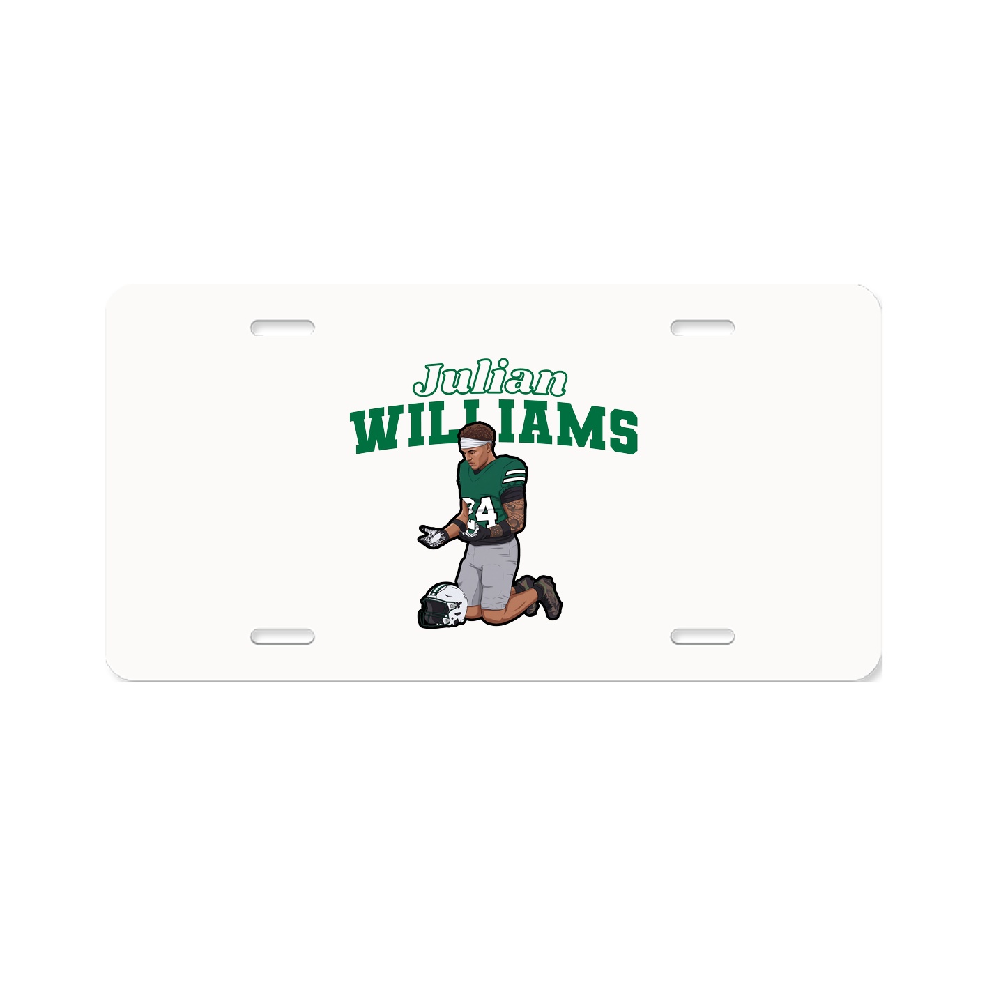 License Plate — Name Arch in Classic