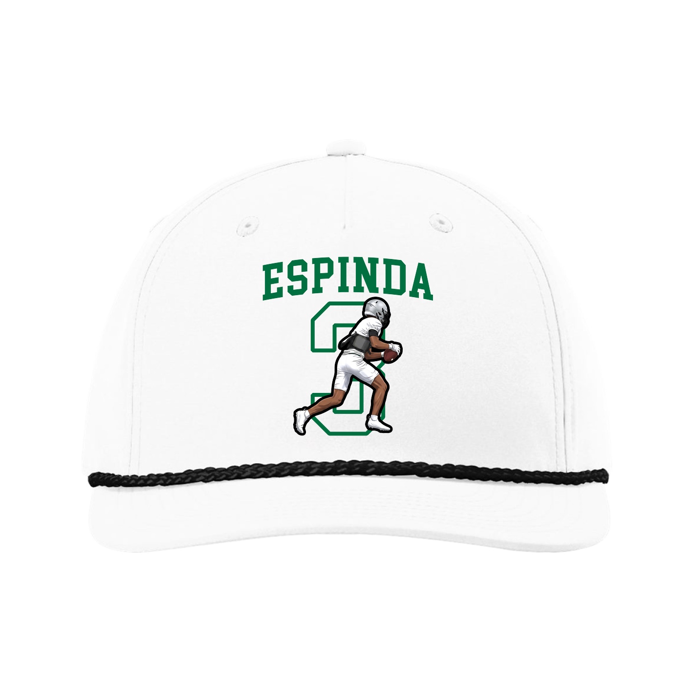 Five-Panel Classic Rope Cap — Shirsey in White