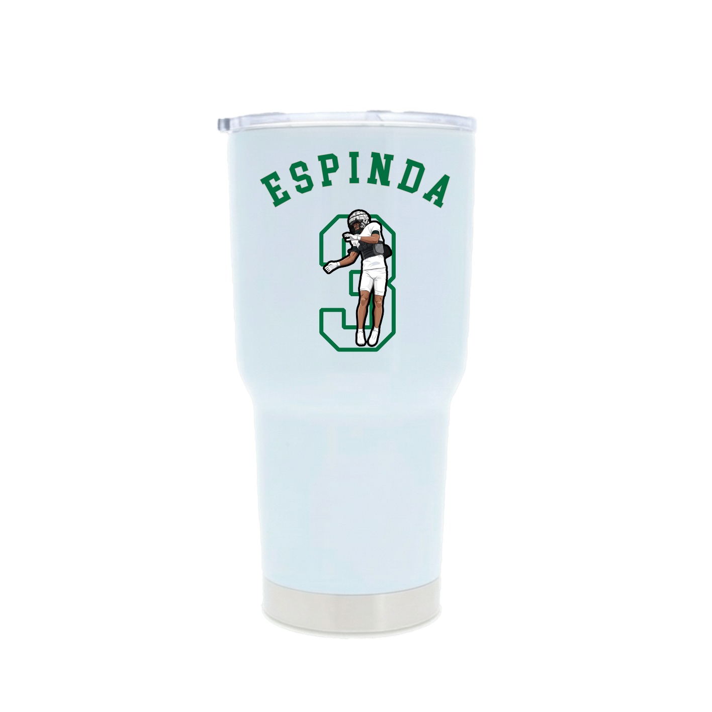 30oz Stainless Steel Tumbler — Shirsey Arch in White