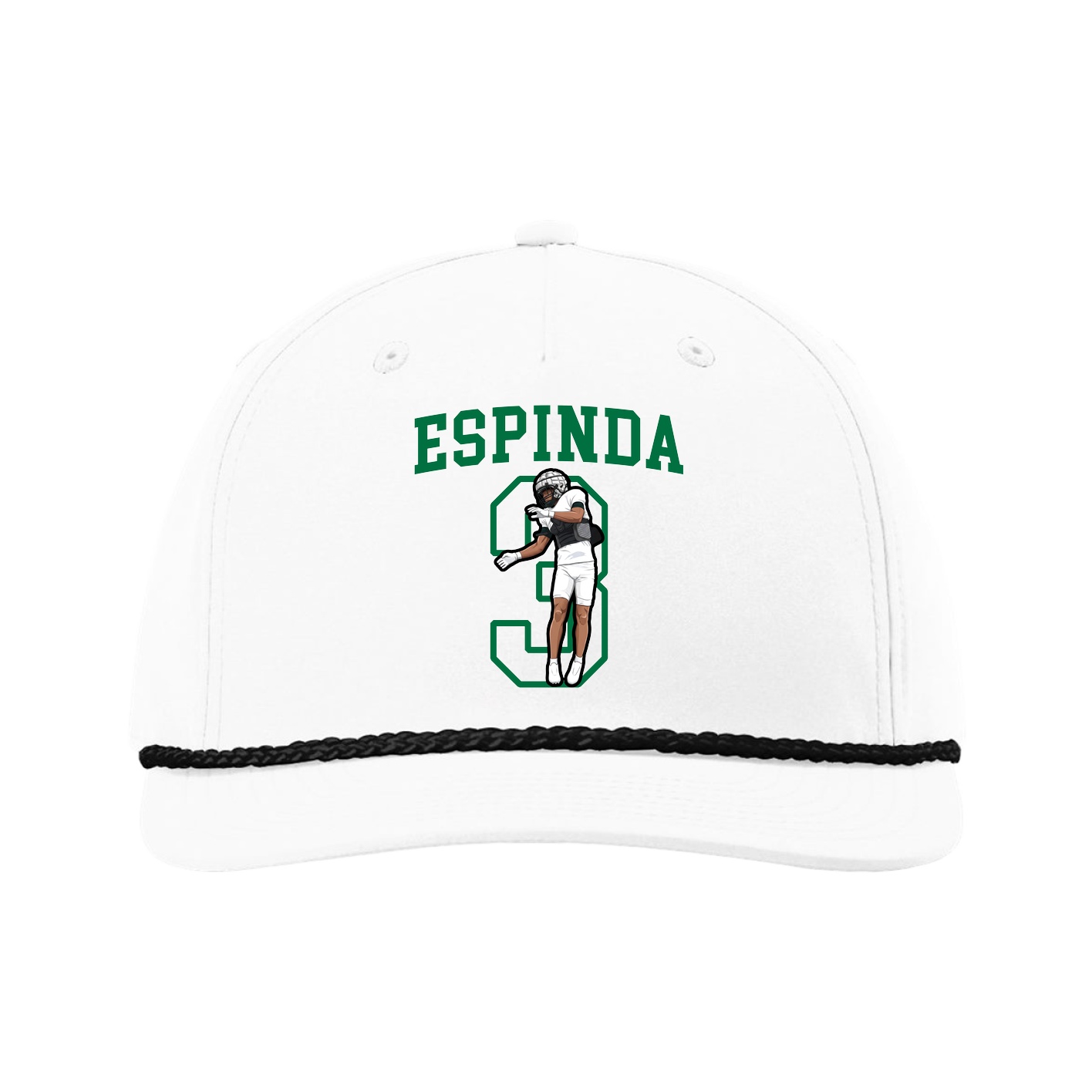 Five-Panel Classic Rope Cap — Shirsey in White