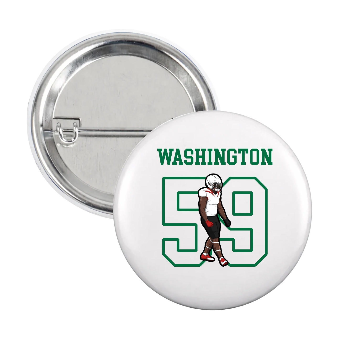 Game Day Button — Shirsey in White