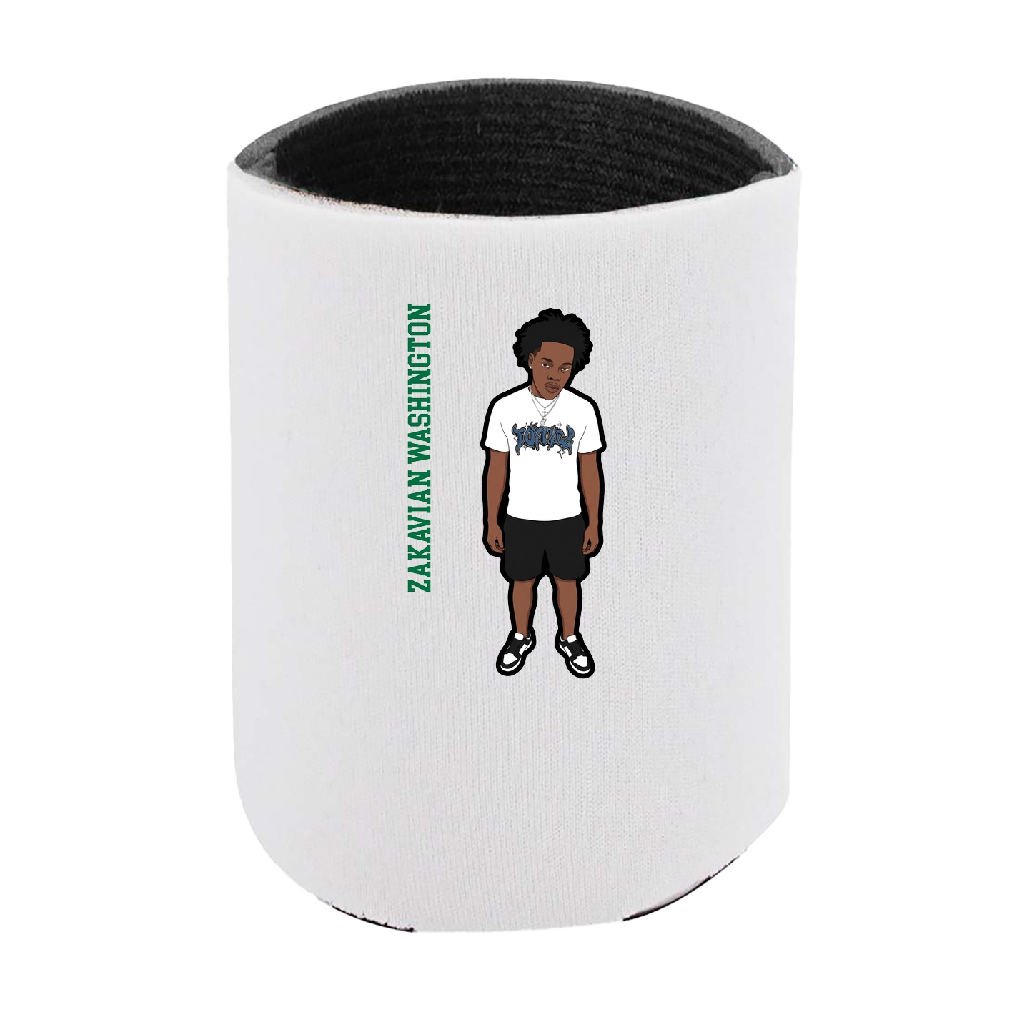 Can Holder — Name Vertical in White
