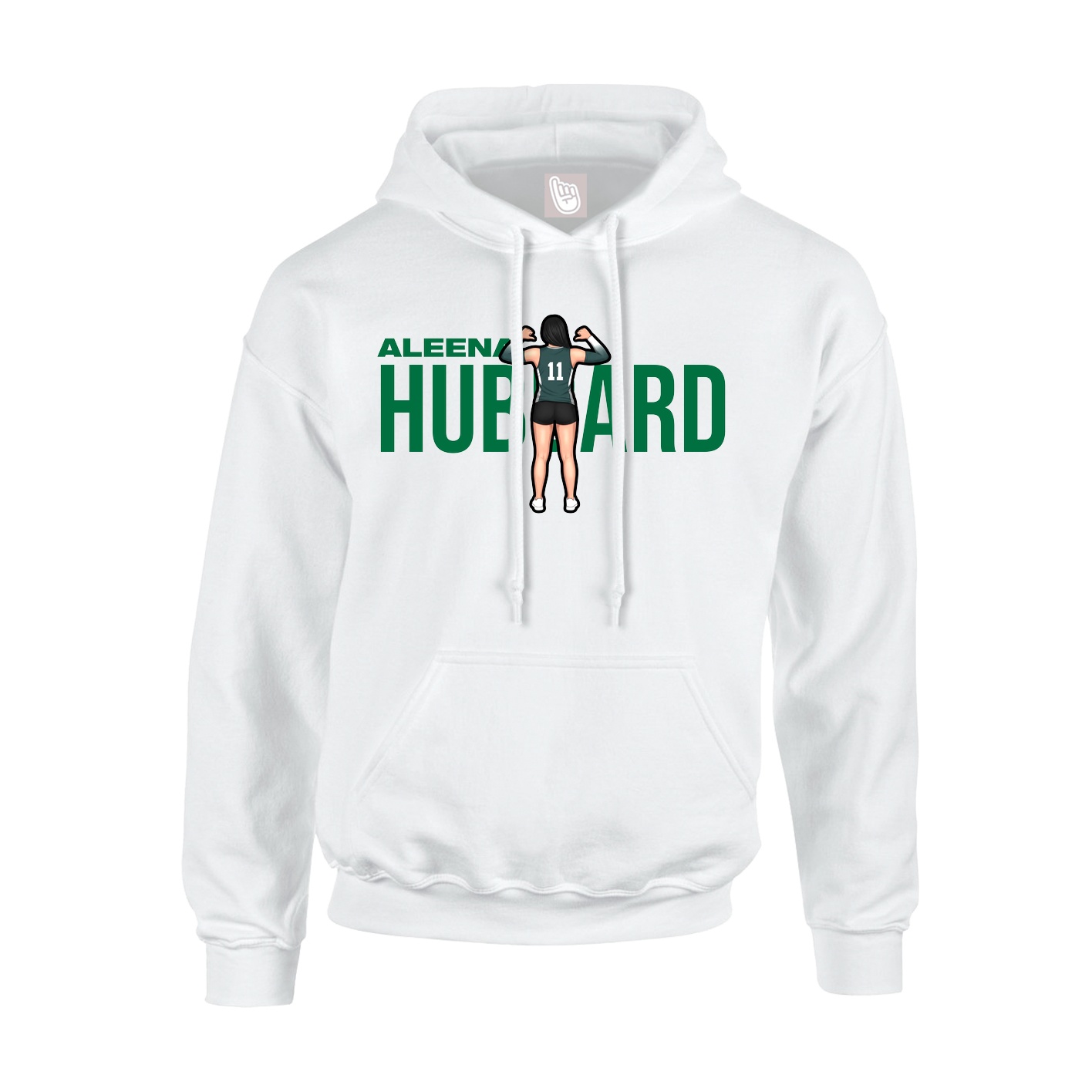 Hoodie — Player Name in White