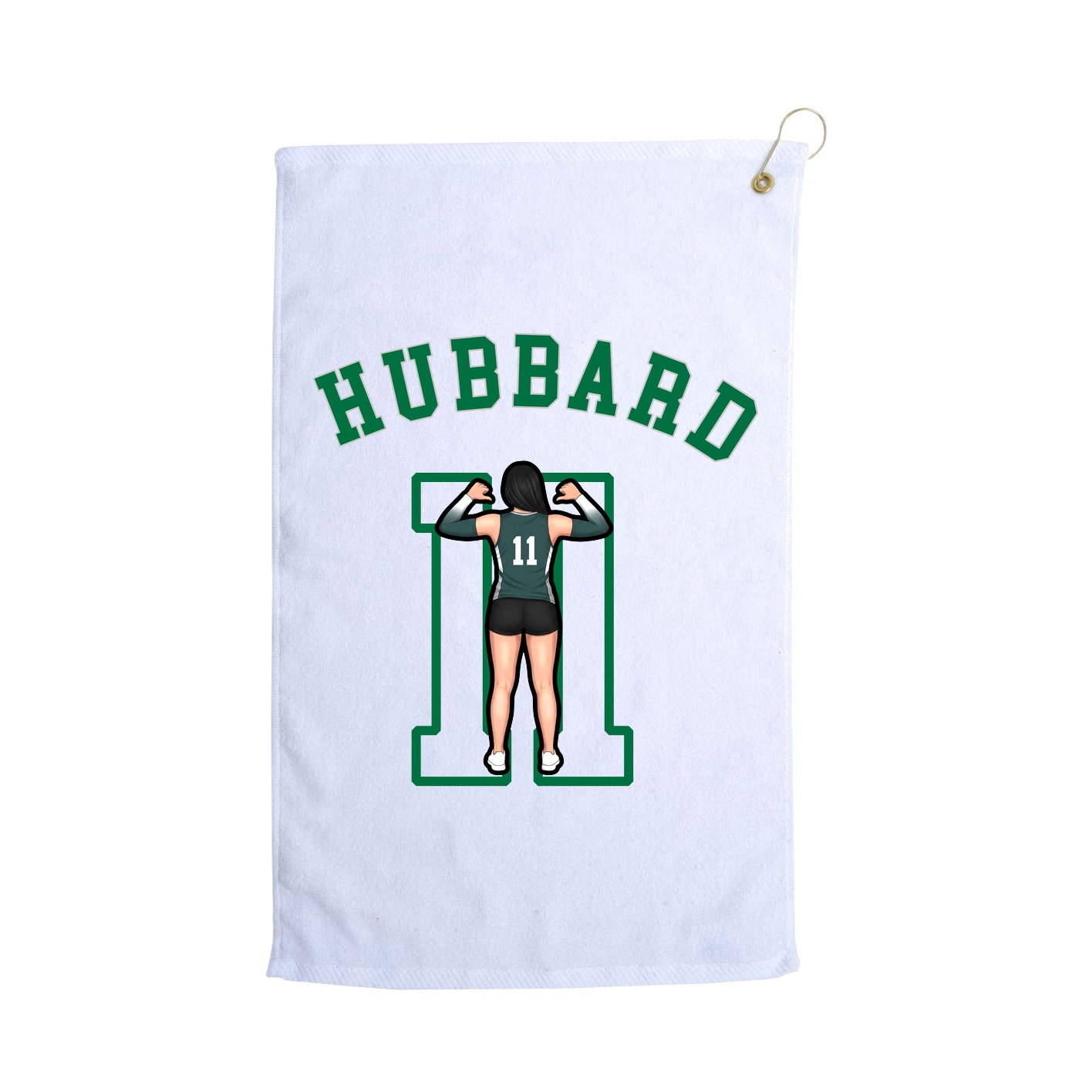 Golf Towel — Shirsey Arch in White