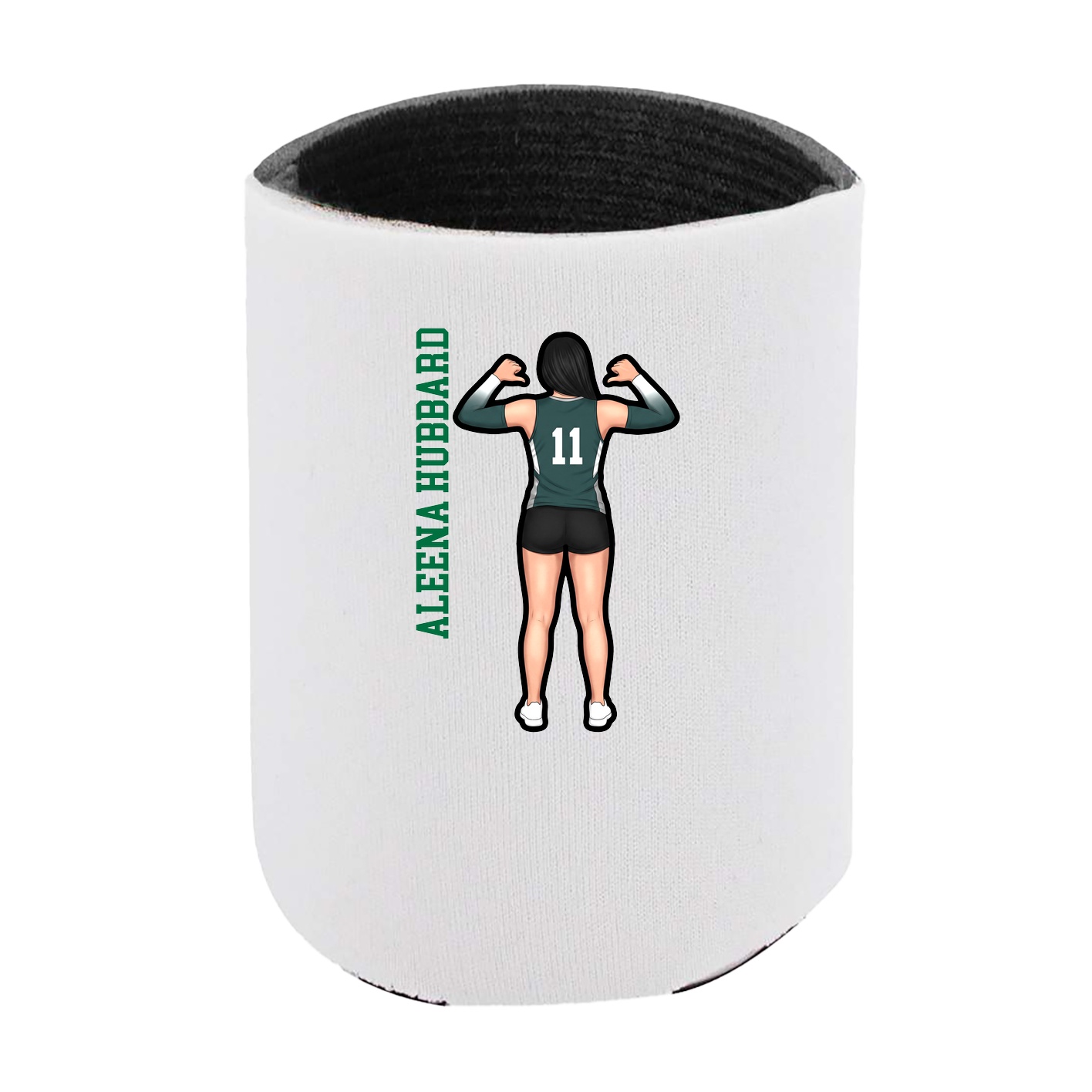 Can Holder — Name Vertical in White