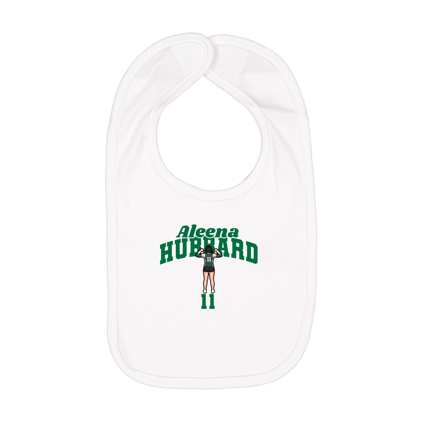 Infant Bib — Signature Arch in White