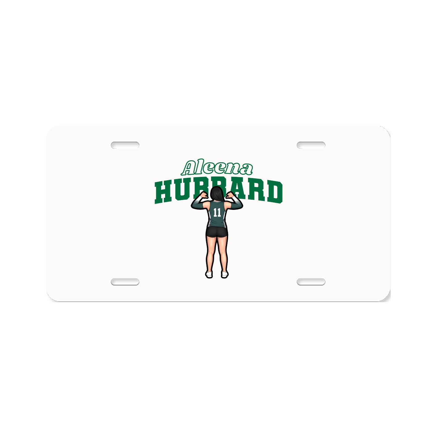 License Plate — Name Arch in Classic