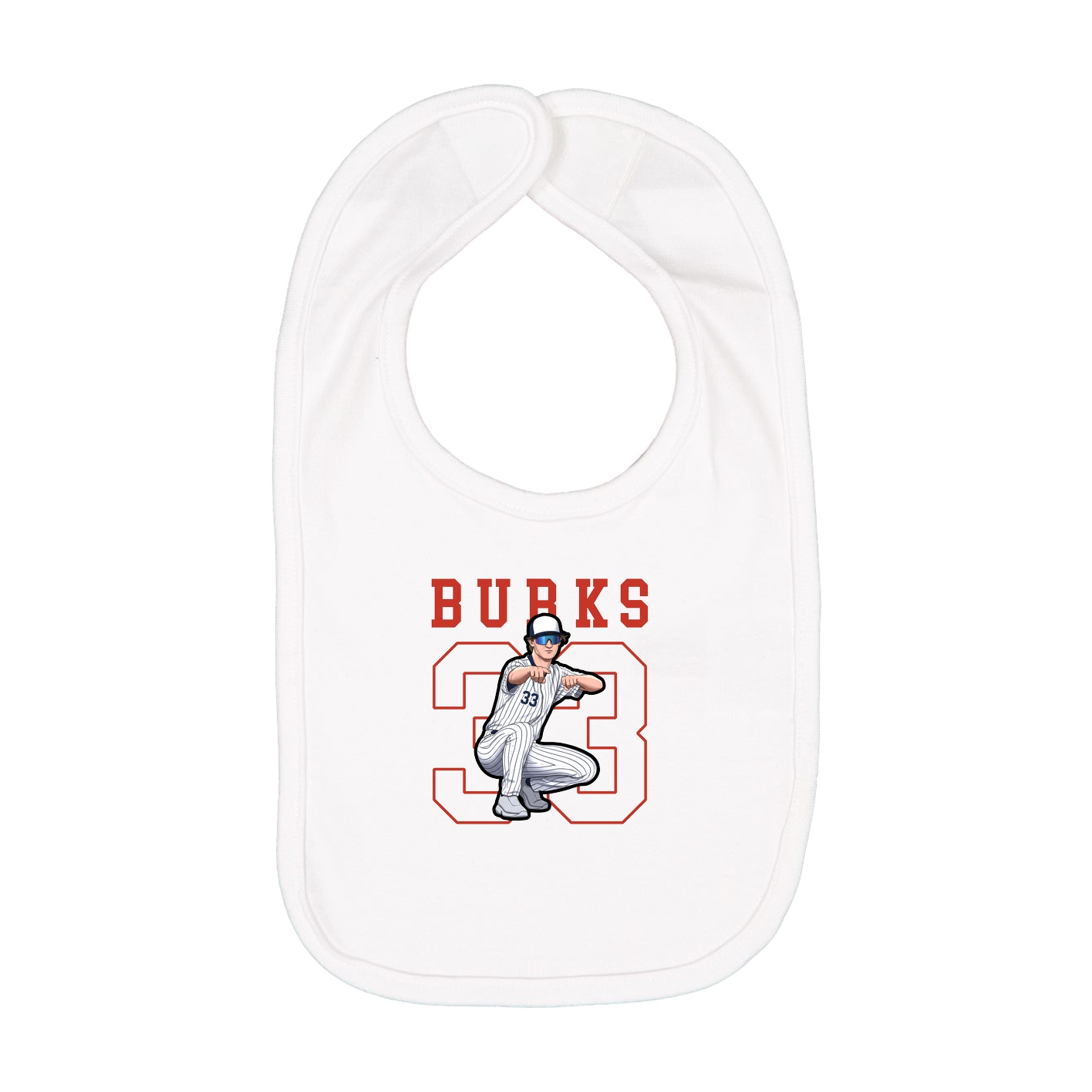 Infant Bib — Shirsey in White