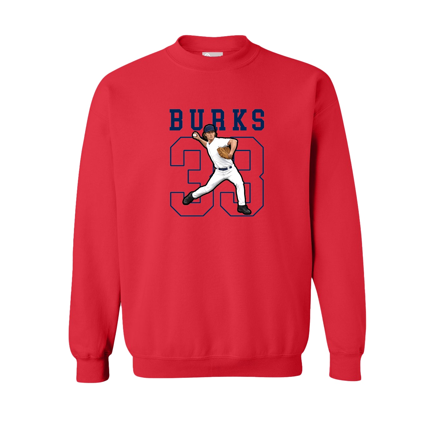 Fleece Crew — Shirsey in Red