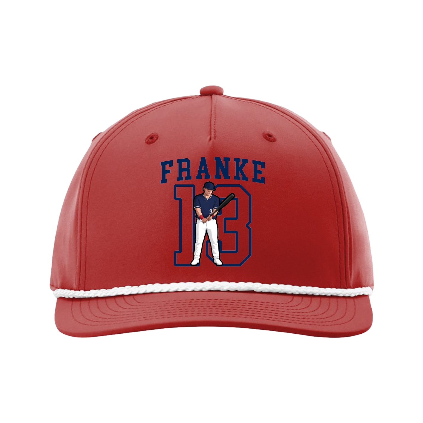 Five-Panel Classic Rope Cap — Shirsey in Red