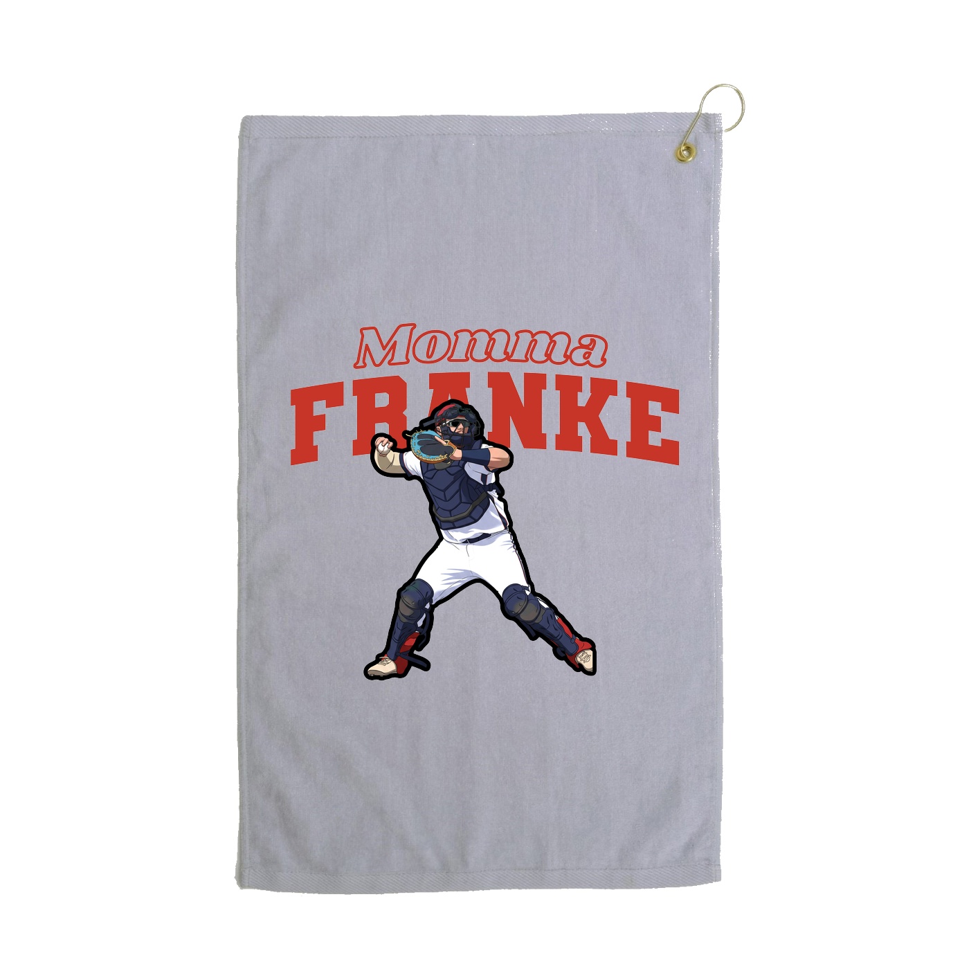 Golf Towel — Mothers Day Block in Grey