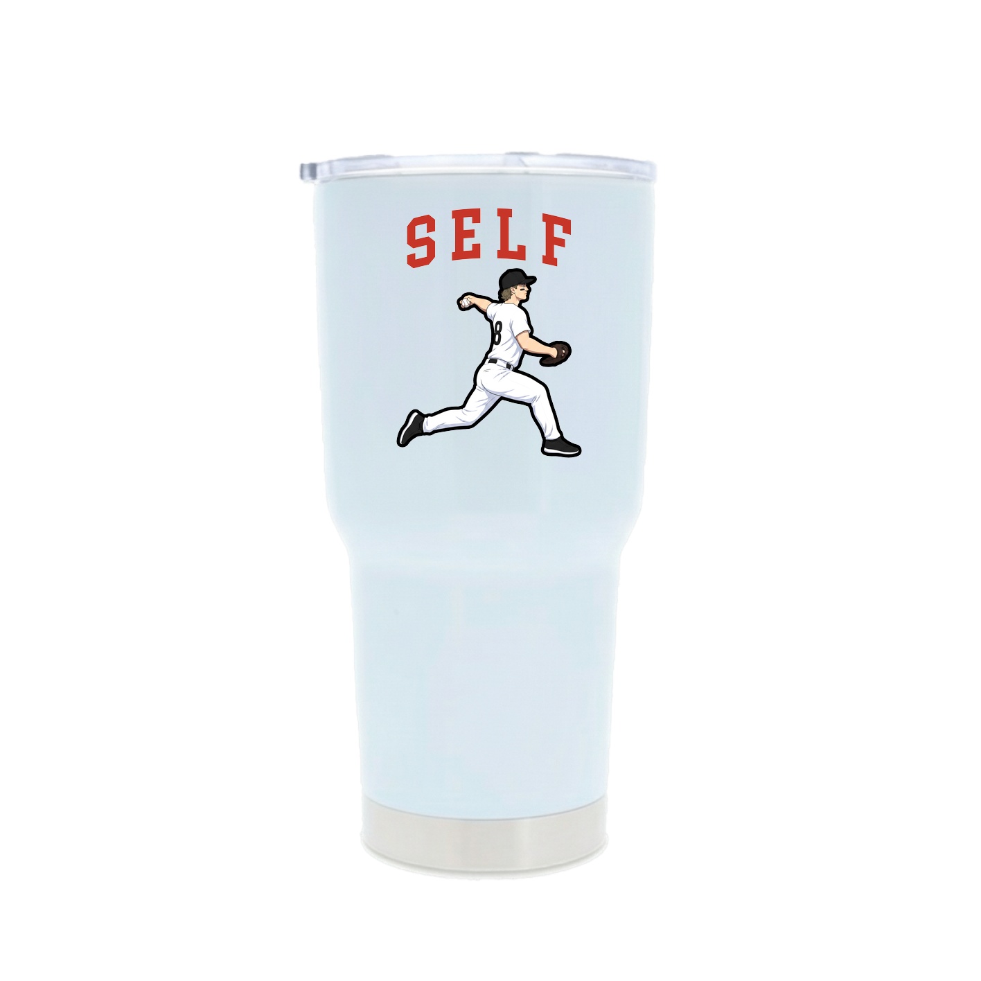30oz Stainless Steel Tumbler — Shirsey in White