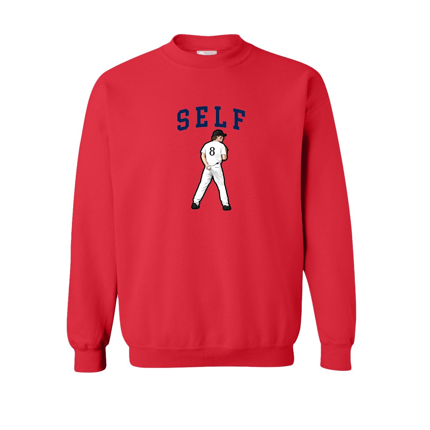 Fleece Crew — Shirsey in Red