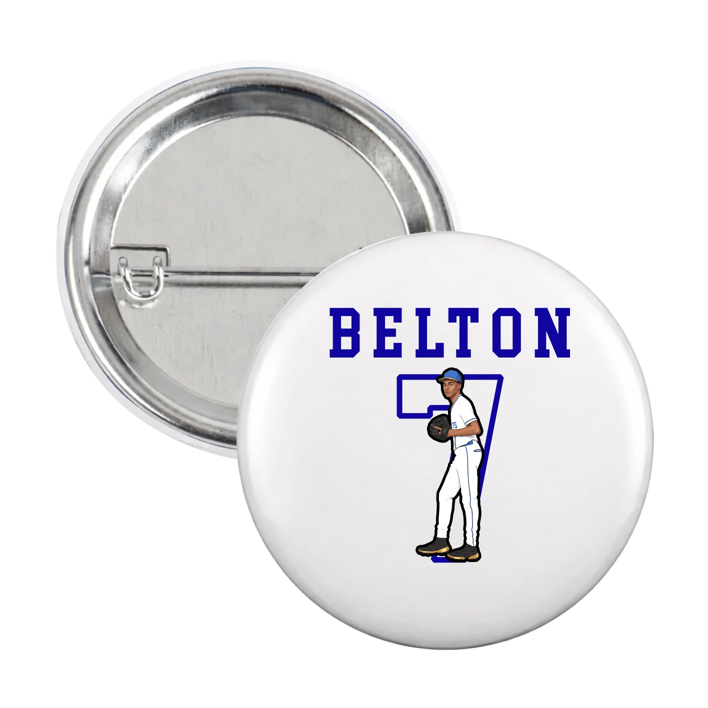 Game Day Button — Shirsey in White
