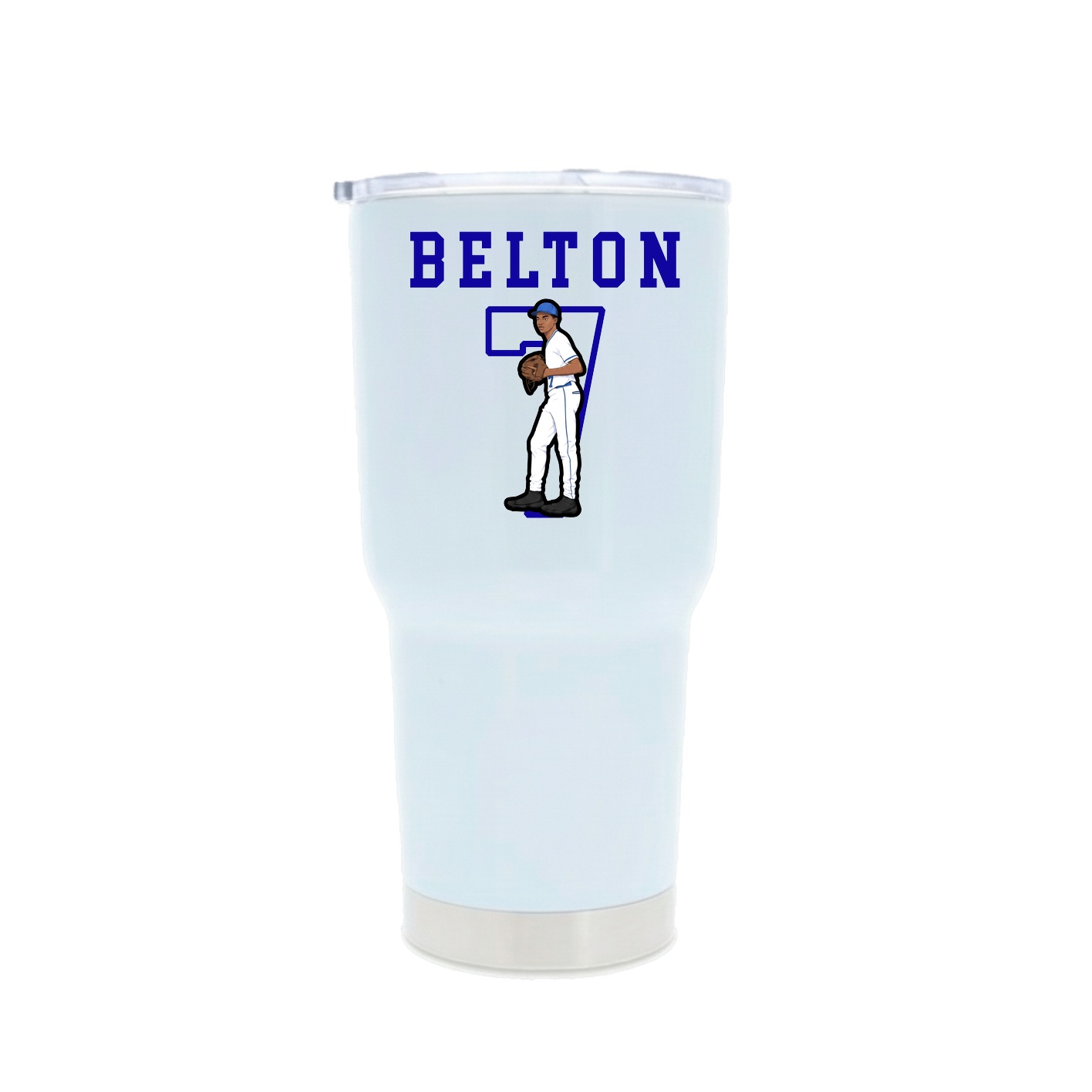 30oz Stainless Steel Tumbler — Shirsey in White