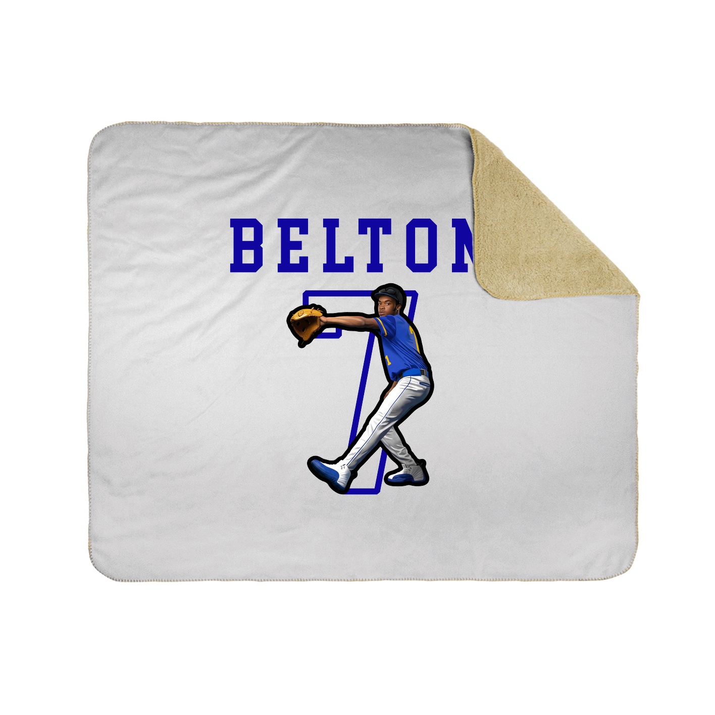 Throw Blanket — Shirsey in White