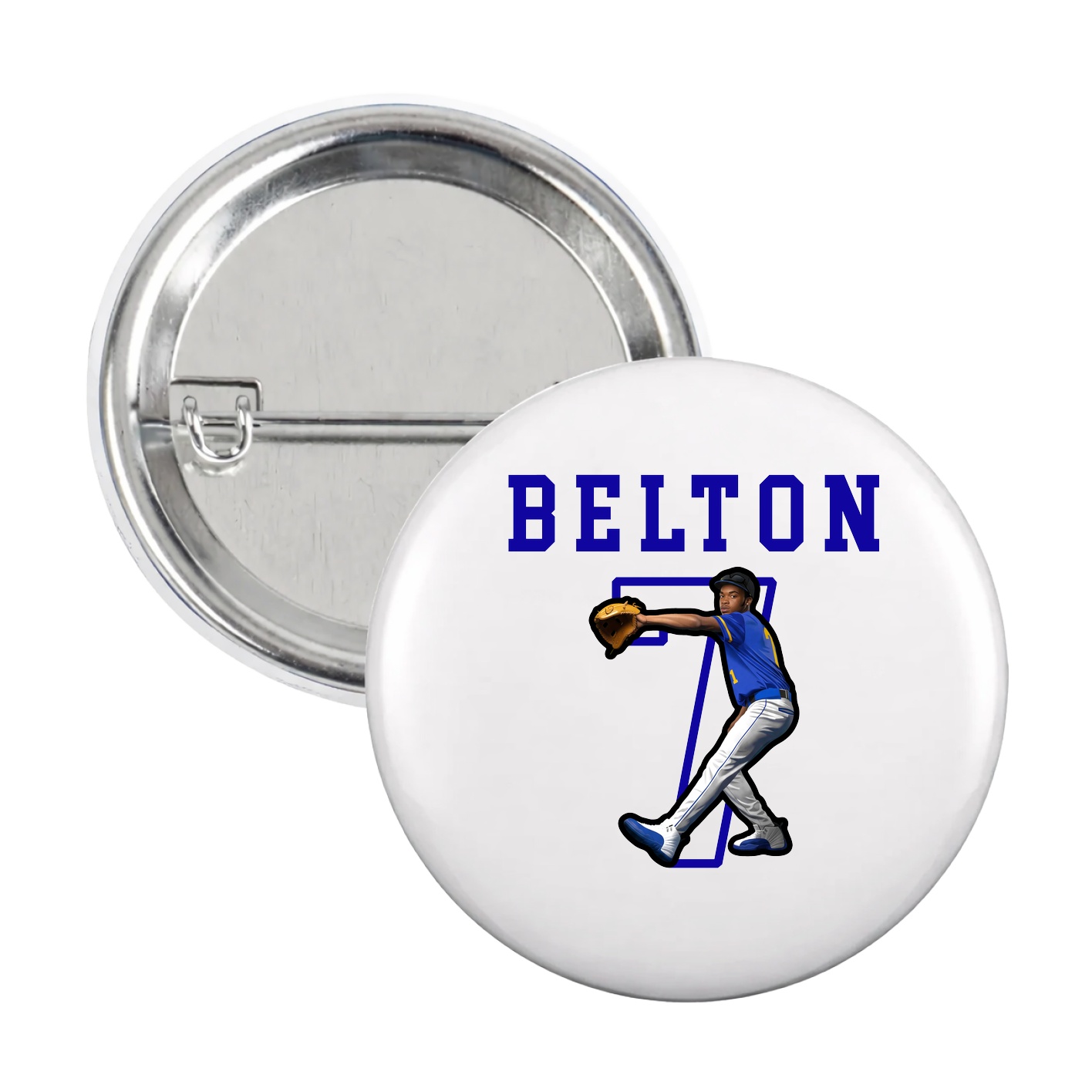 Game Day Button — Shirsey in White