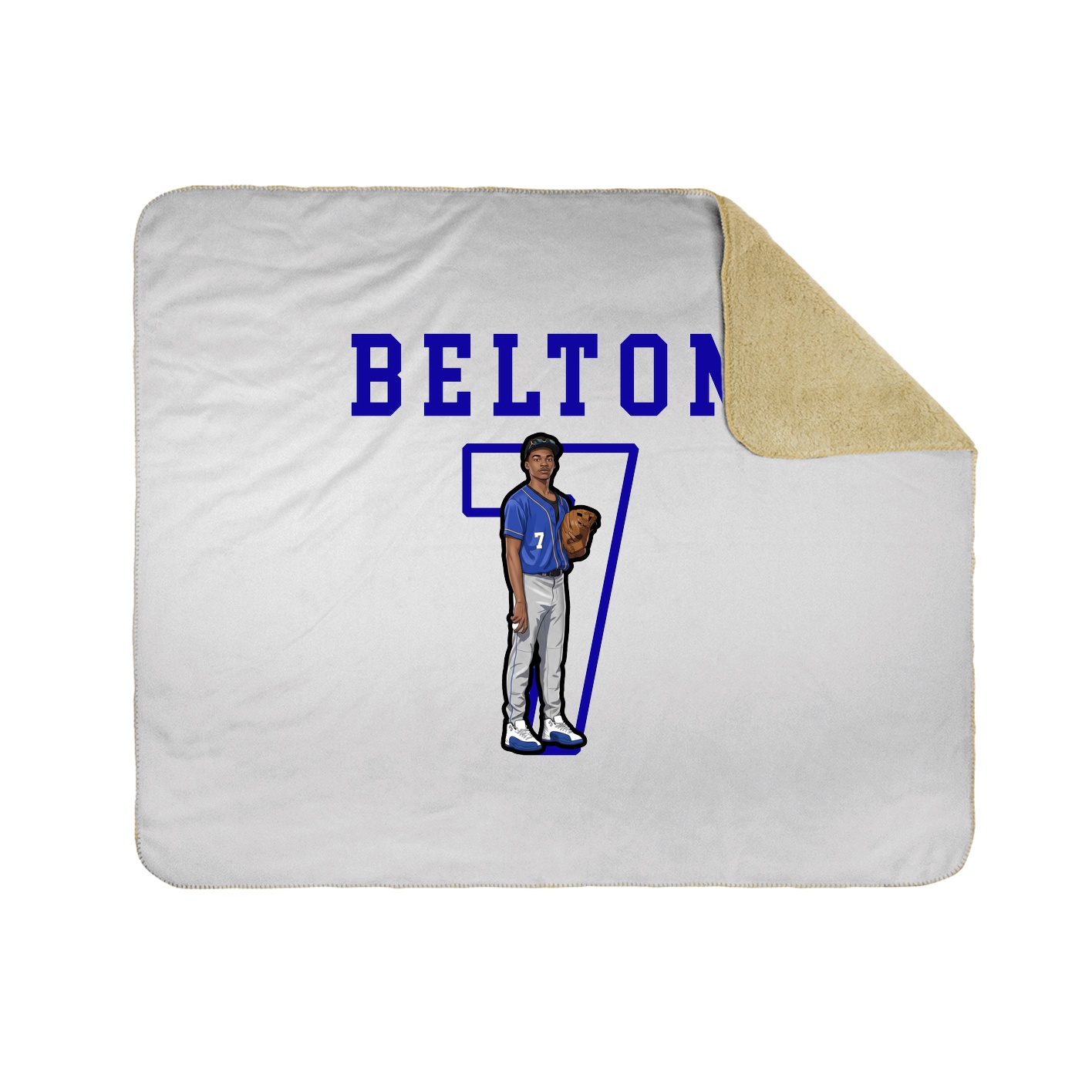 Throw Blanket — Shirsey in White