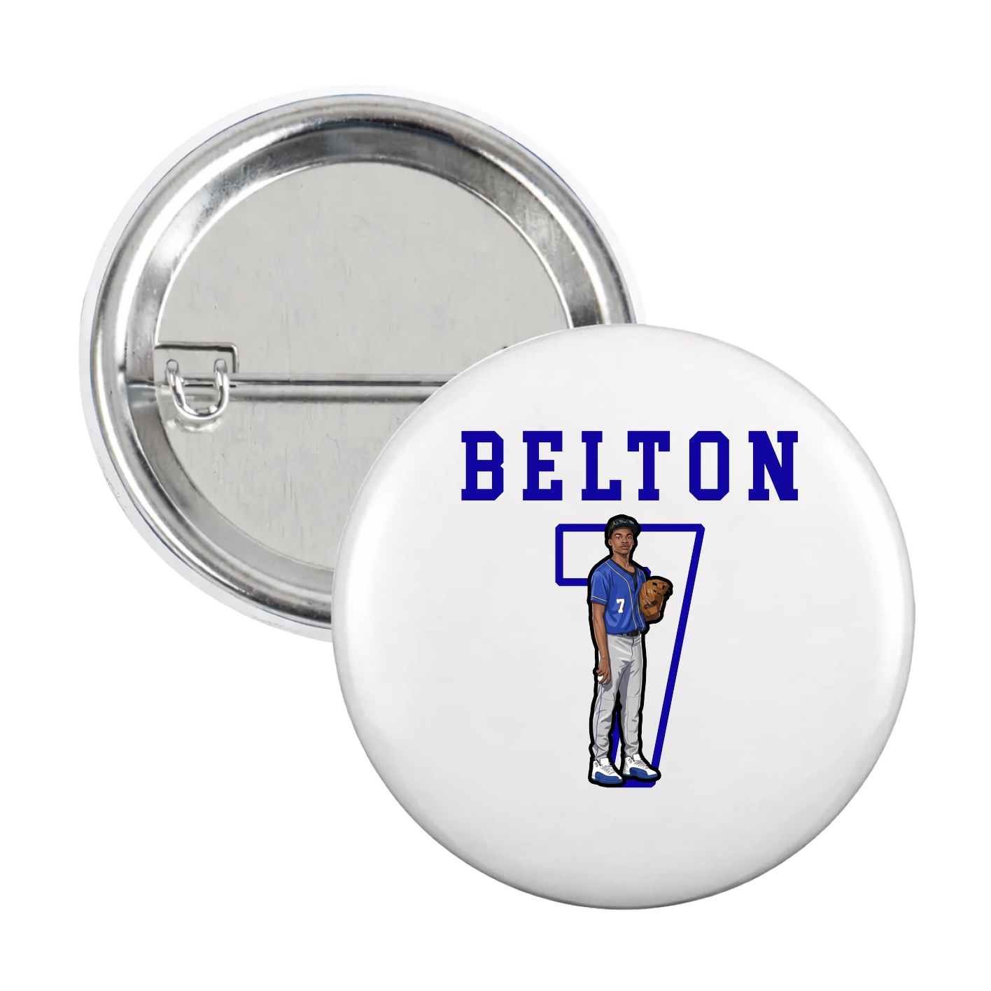 Game Day Button — Shirsey in White