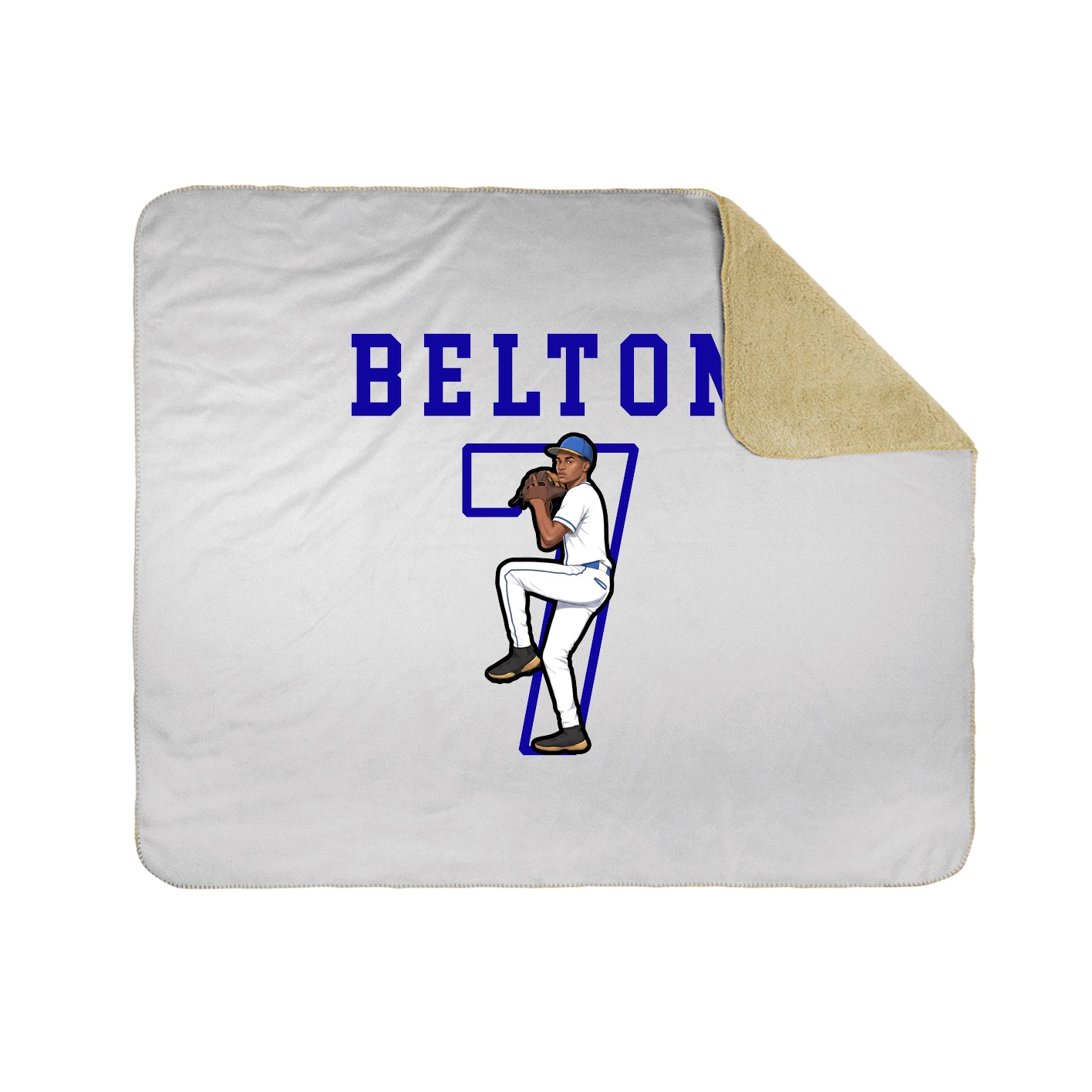 Throw Blanket — Shirsey in White