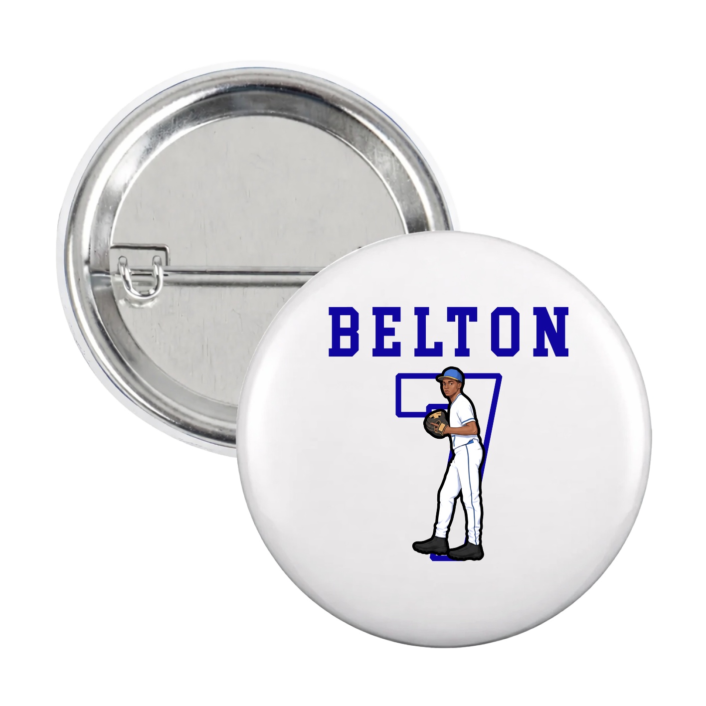 Game Day Button — Shirsey in White