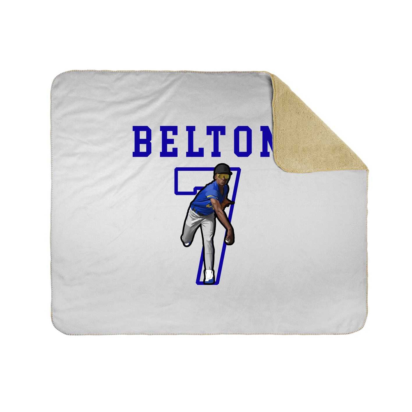 Throw Blanket — Shirsey in White