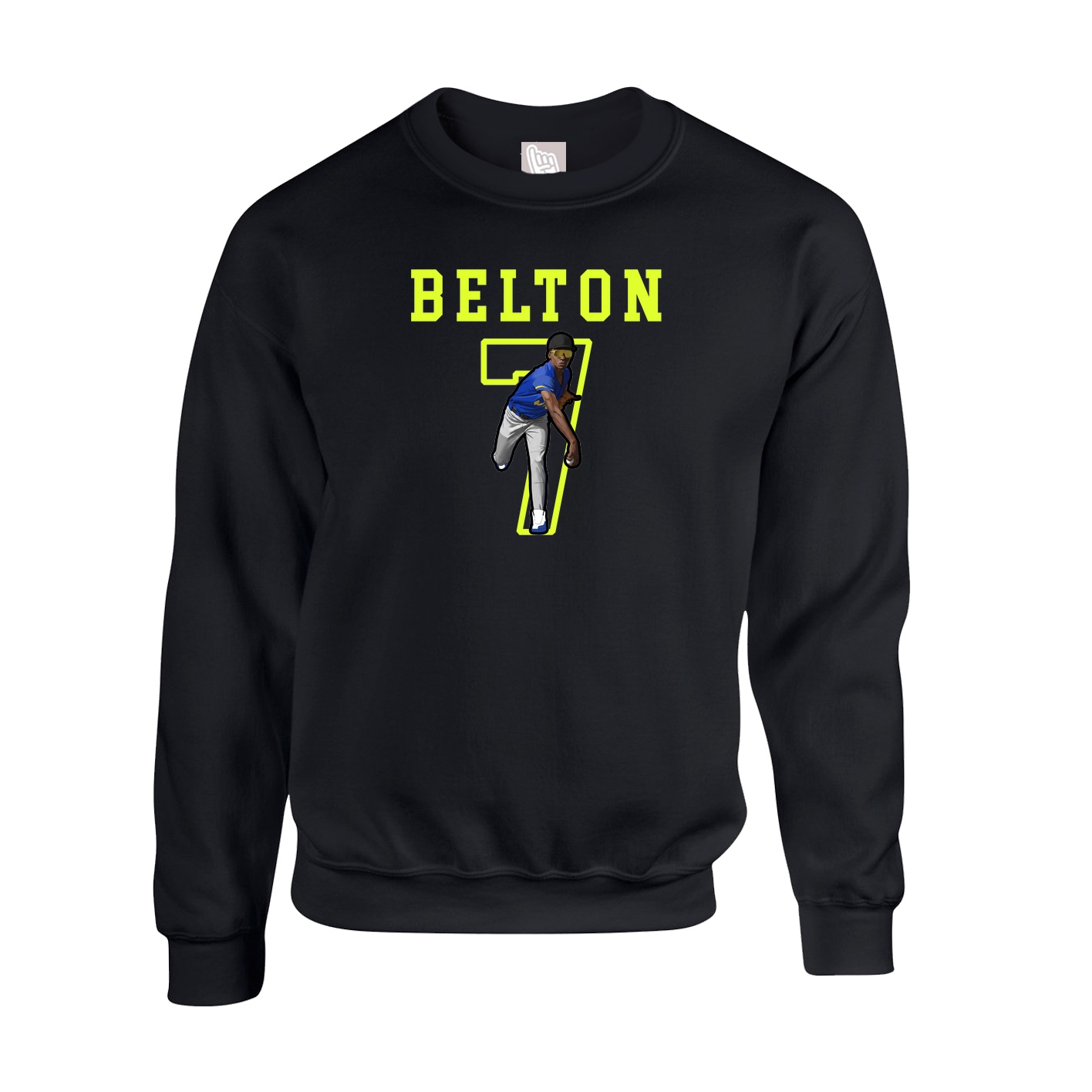 Fleece Crew — Shirsey in Black