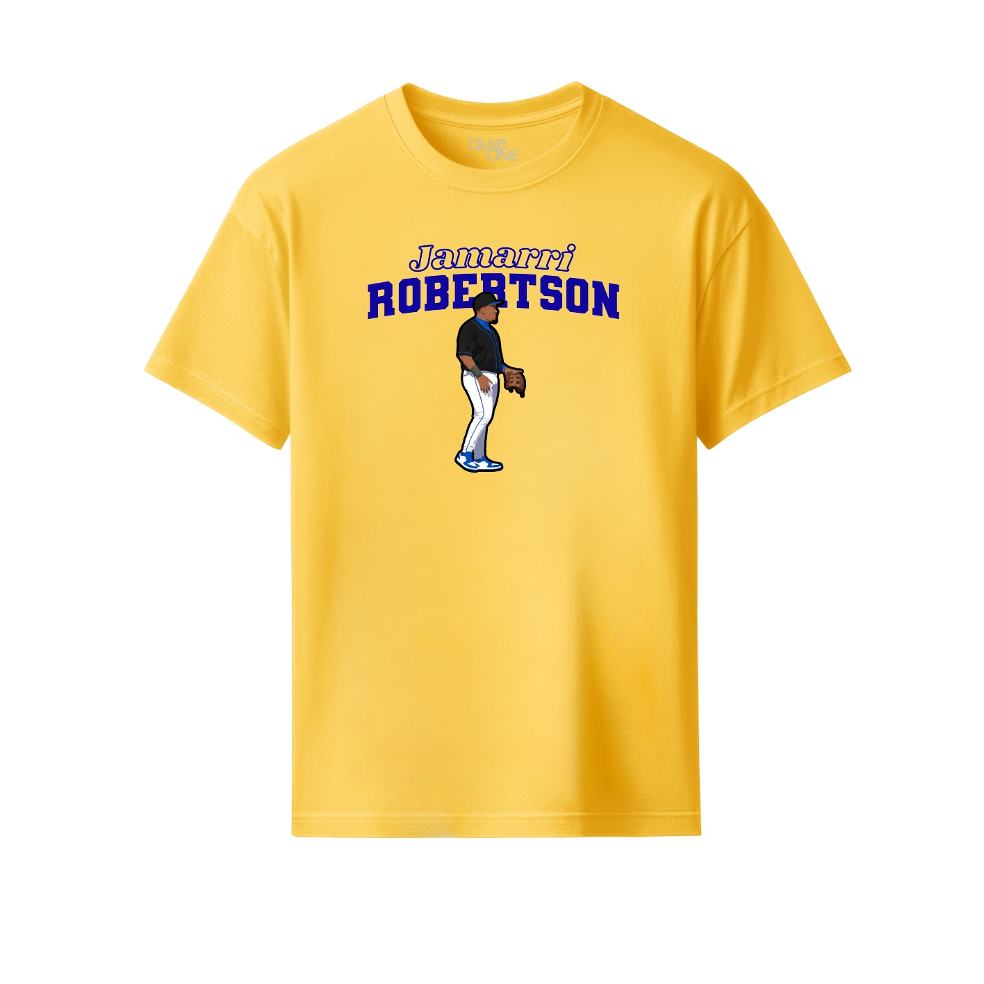 Youth Tee — Name Arch in Yellow