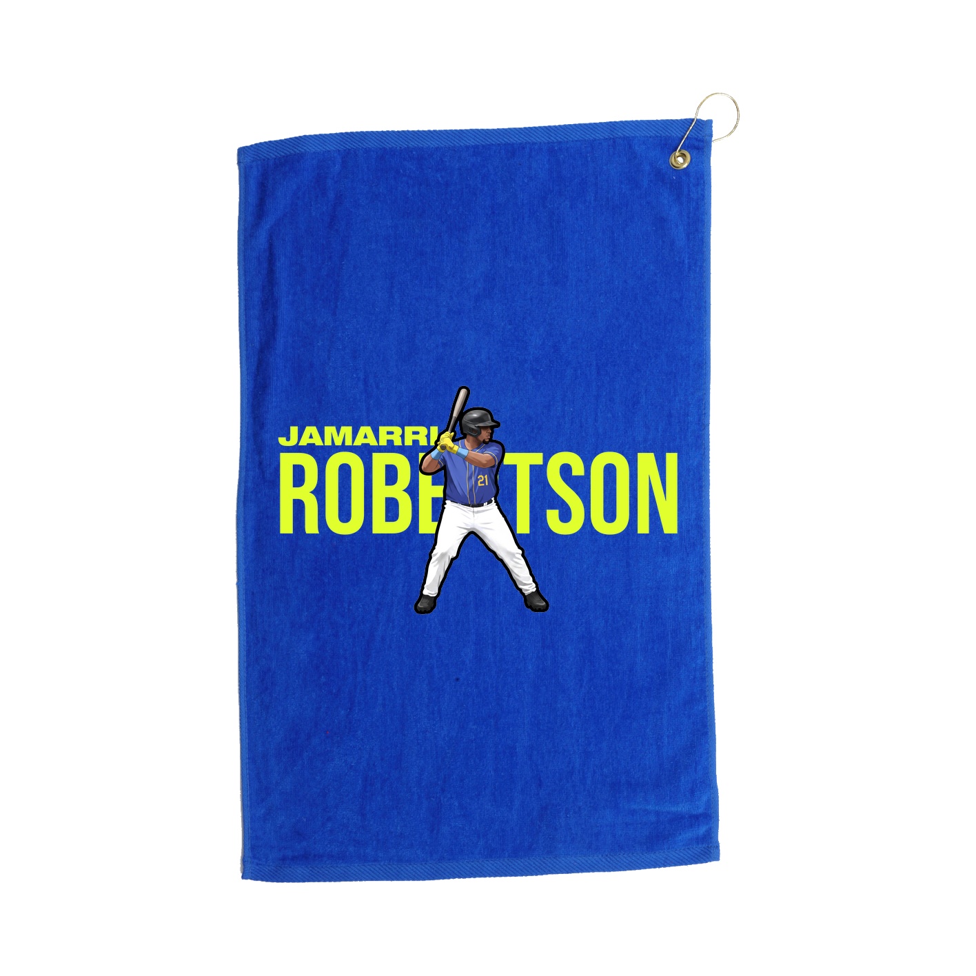 Golf Towel — Player Name in Royal
