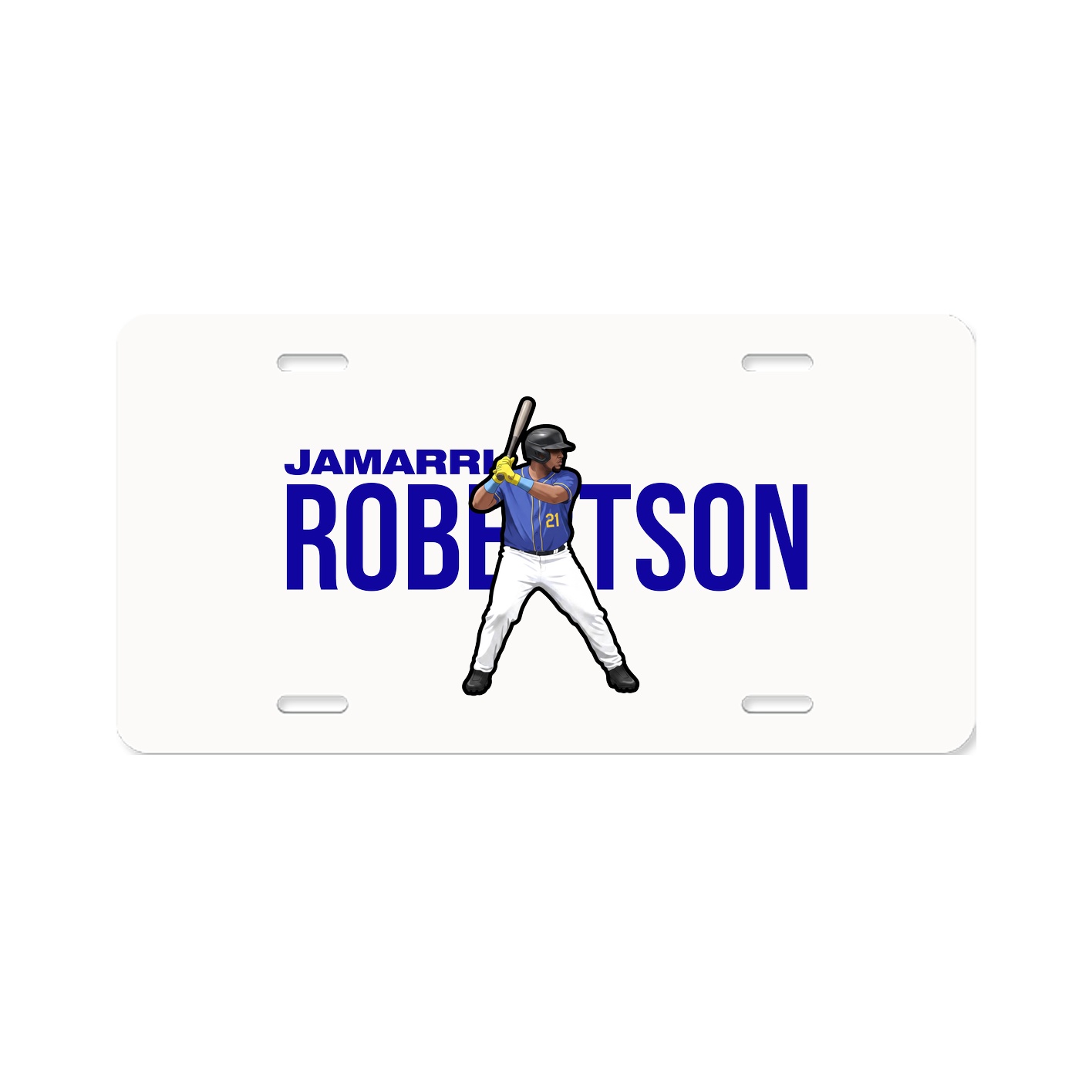 License Plate — Player Name in Classic