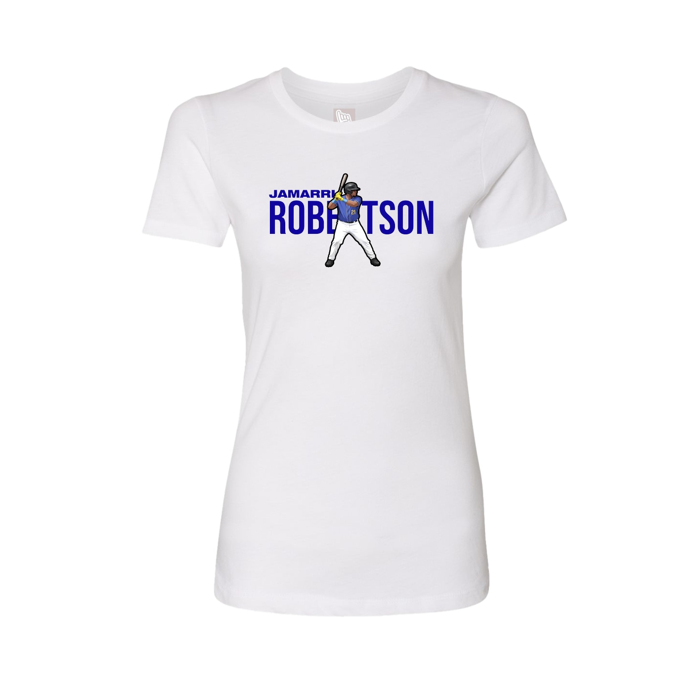 Womens Tee — Player Name in White