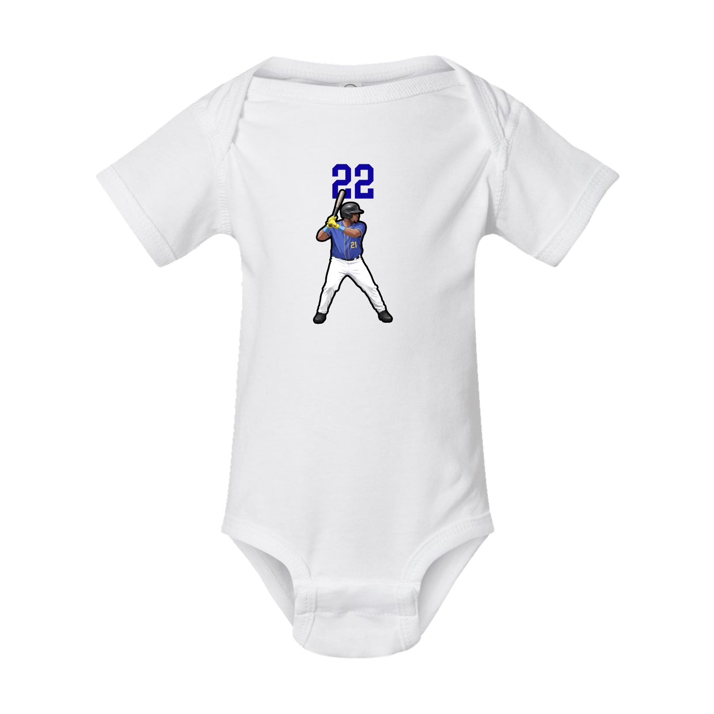 Baby Onesie — Number Top in White
