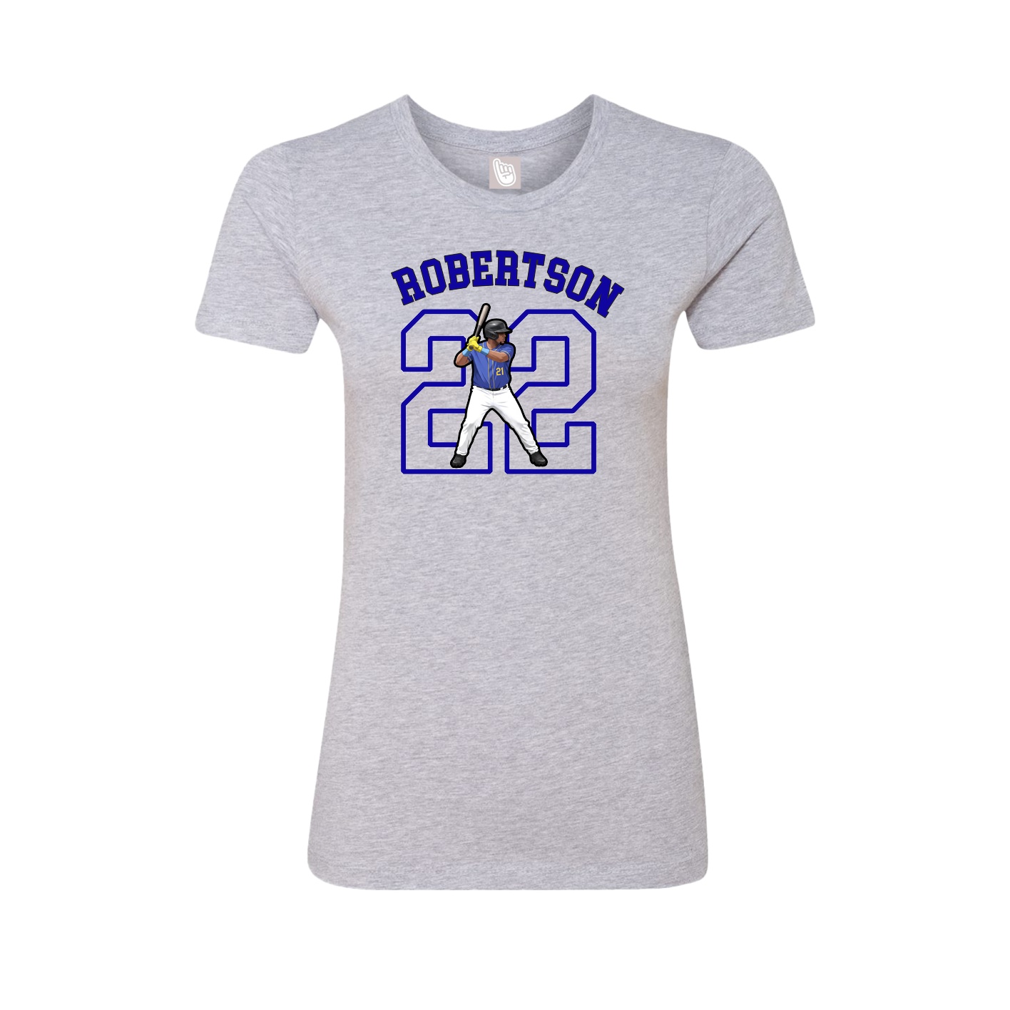 Fitted Women's Tee — Shirsey Arch in Grey