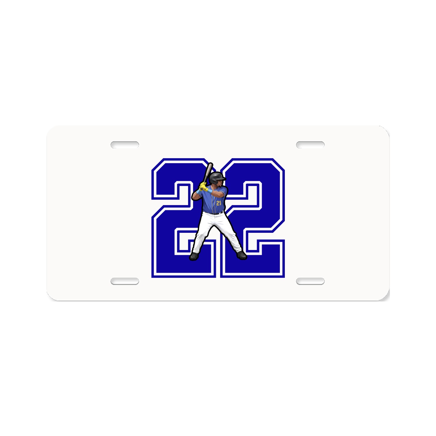 License Plate — Number in Classic