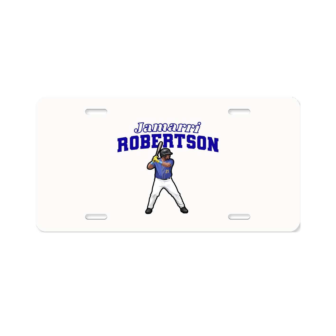 License Plate — Name Arch in Classic