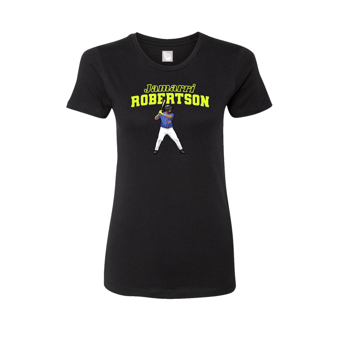 Womens Tee — Name Arch in Black