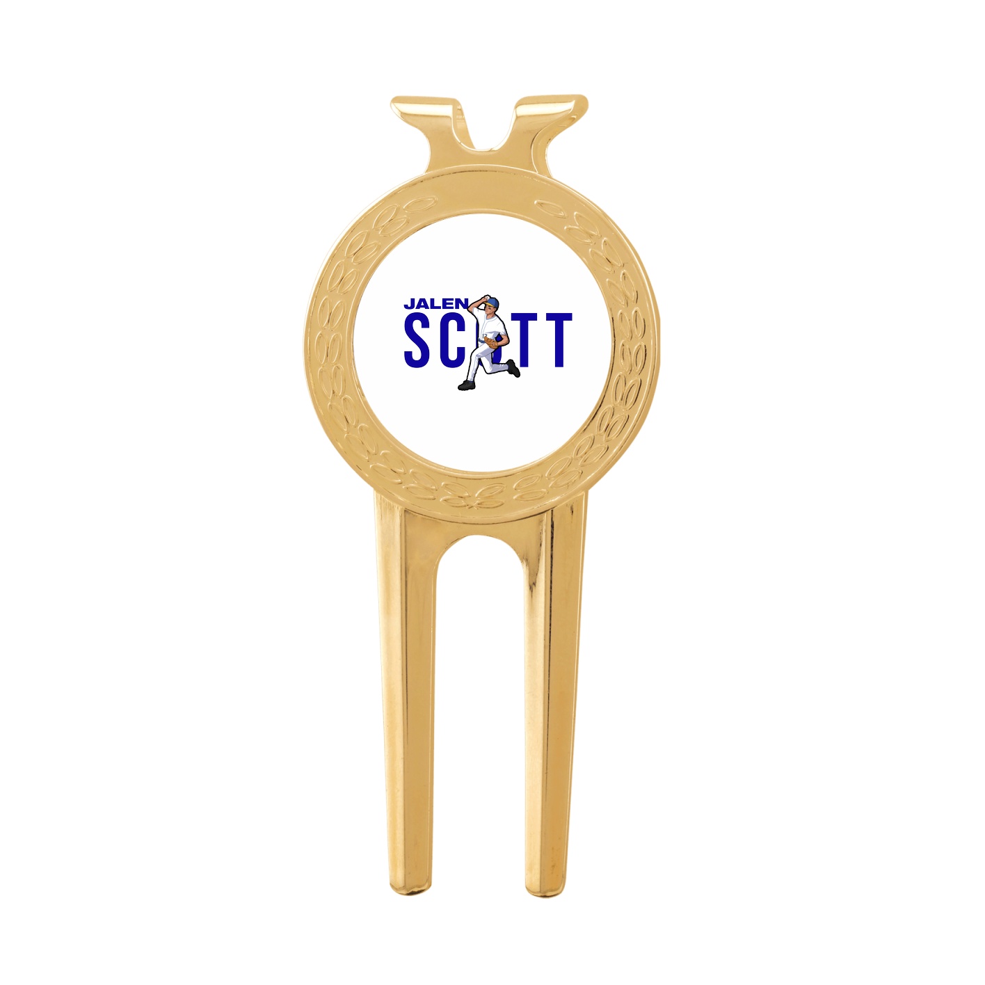 Divot Tool with Ball Marker — Player Name in Classic