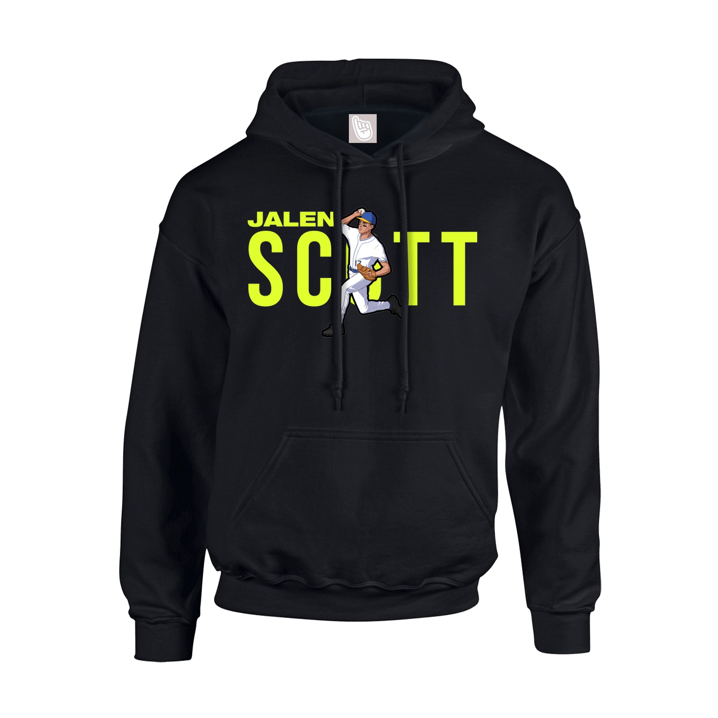 Youth Hoodie — Player Name in Black