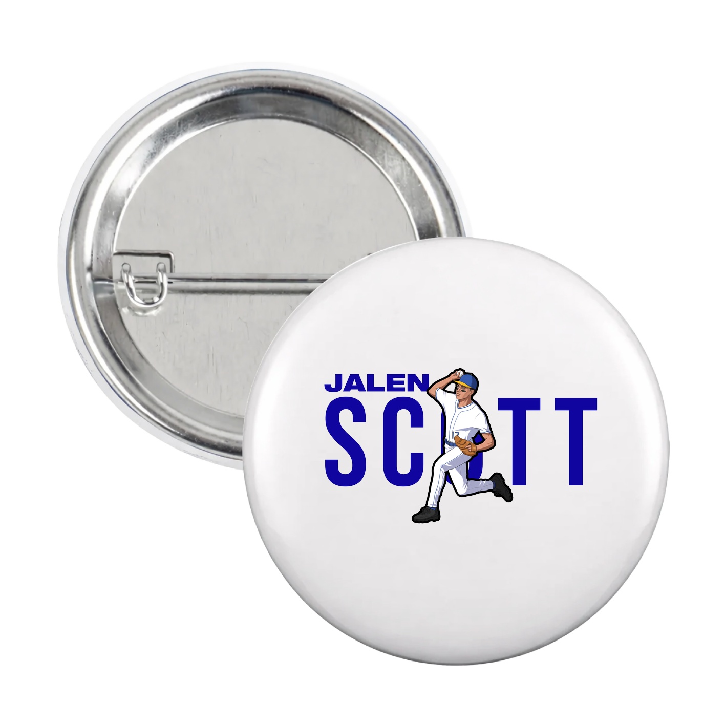 Game Day Button — Player Name in White