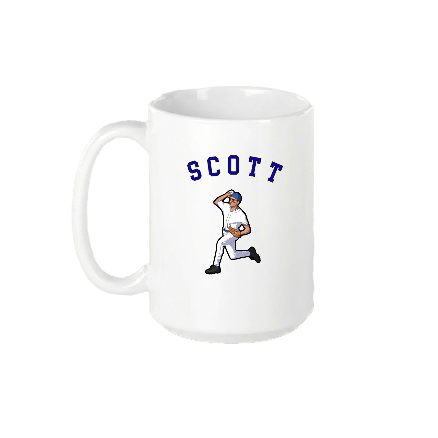 15oz Coffee Mug — Shirsey Arch in White